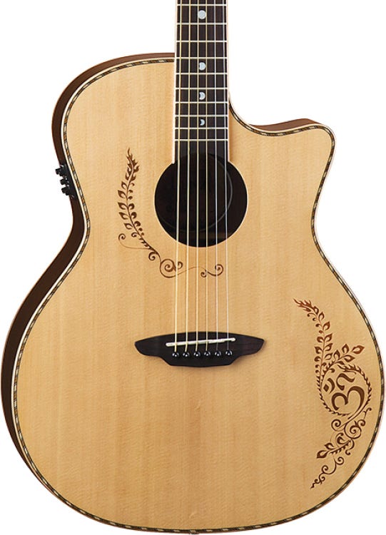 Luna High Tide Exotic Mahogany Nylon-string Acoustic-electric