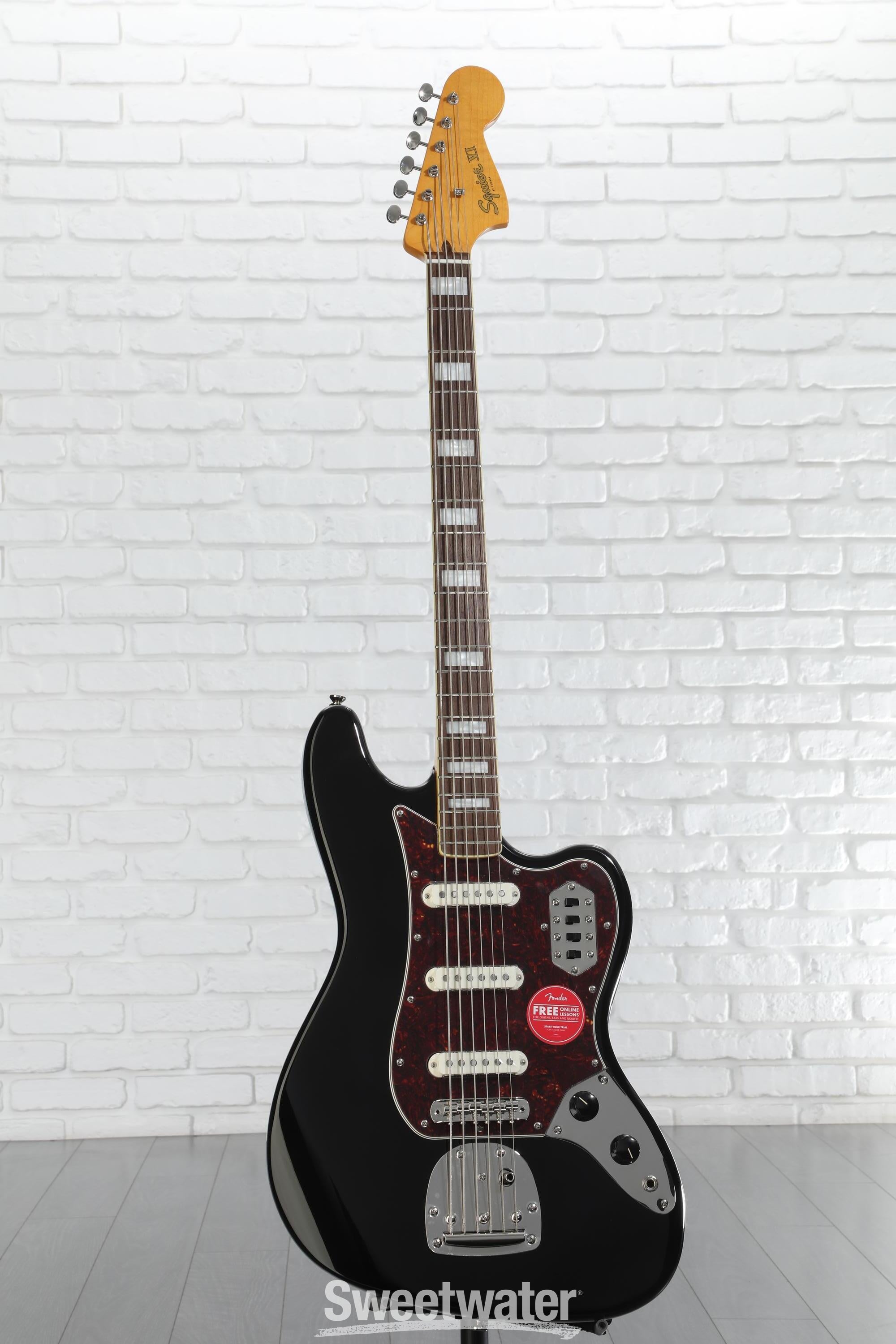 SQUIER Classic Vibe Bass Ⅵ Squier Classic Vibe Bass VI Guitar - Black | Sweetwater