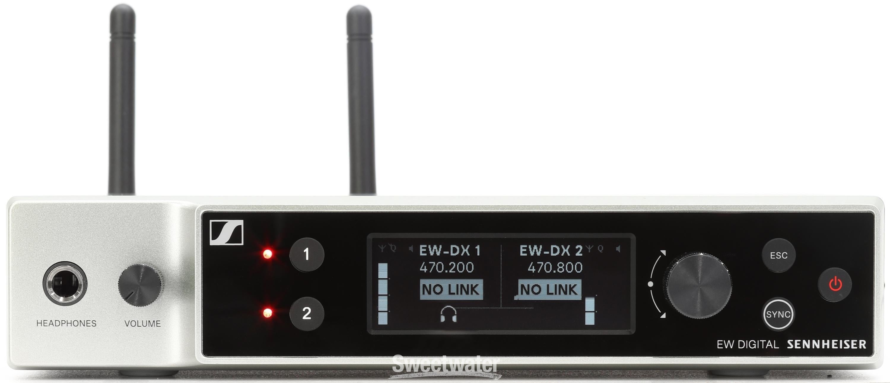 Sennheiser EW-DX SK/SKM-S Base Set Combo Wireless Handheld and Bodypack  Transmitter System - Q1-9 Band (470.2-550MHz)