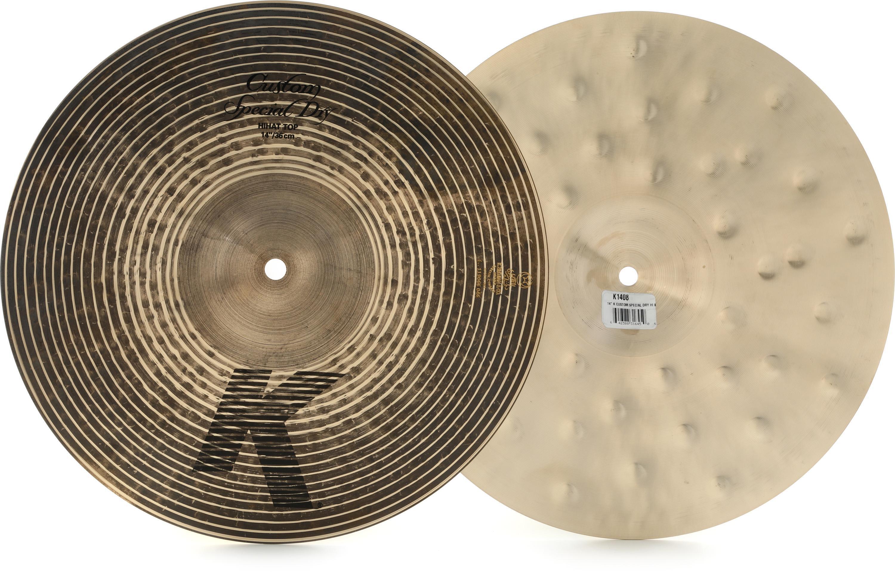 Zildjian 14 inch K Custom Special Dry Hi-hat Cymbals | Sweetwater