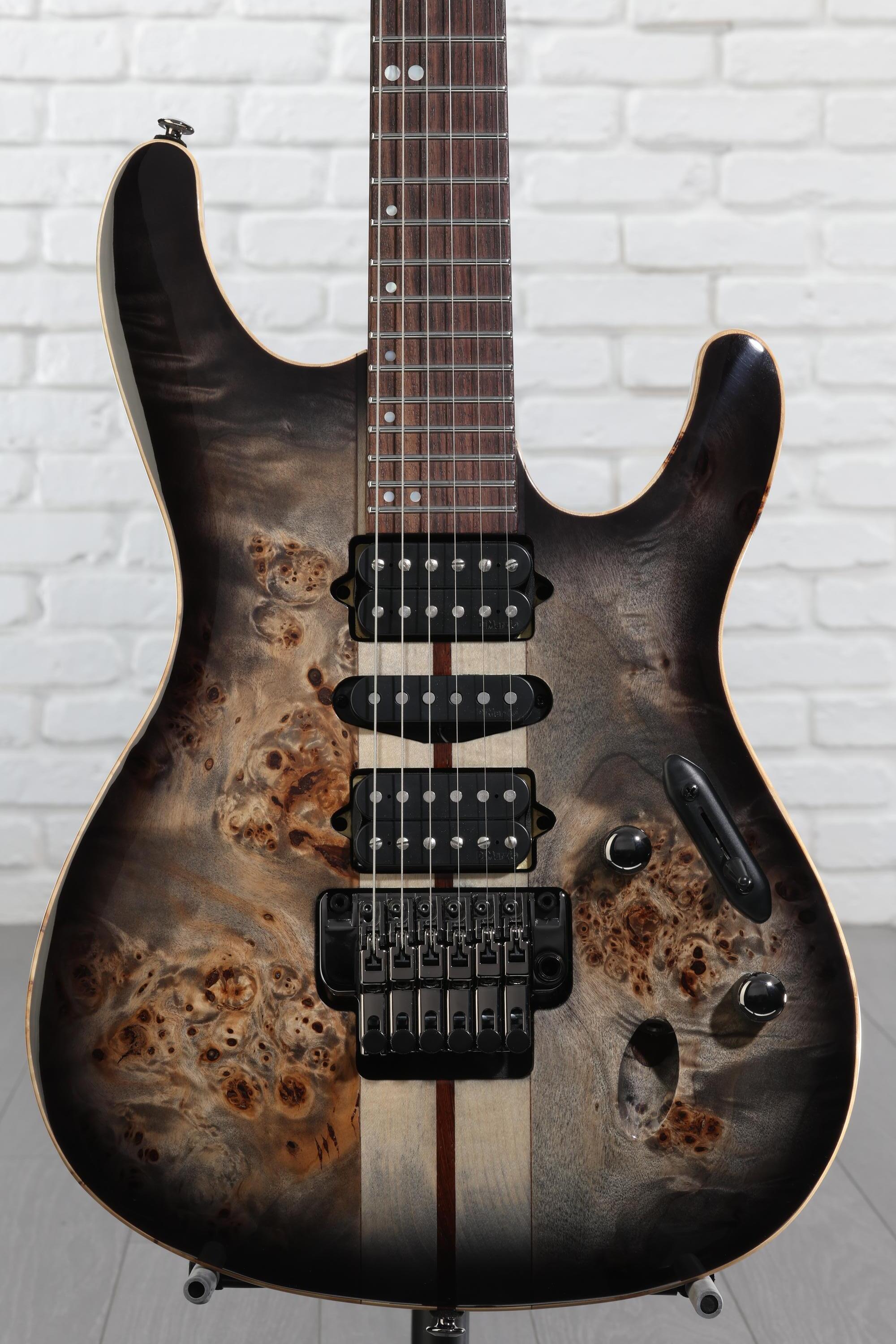 Ibanez Premium S1070PBZ Electric Guitar - Charcoal Black Burst