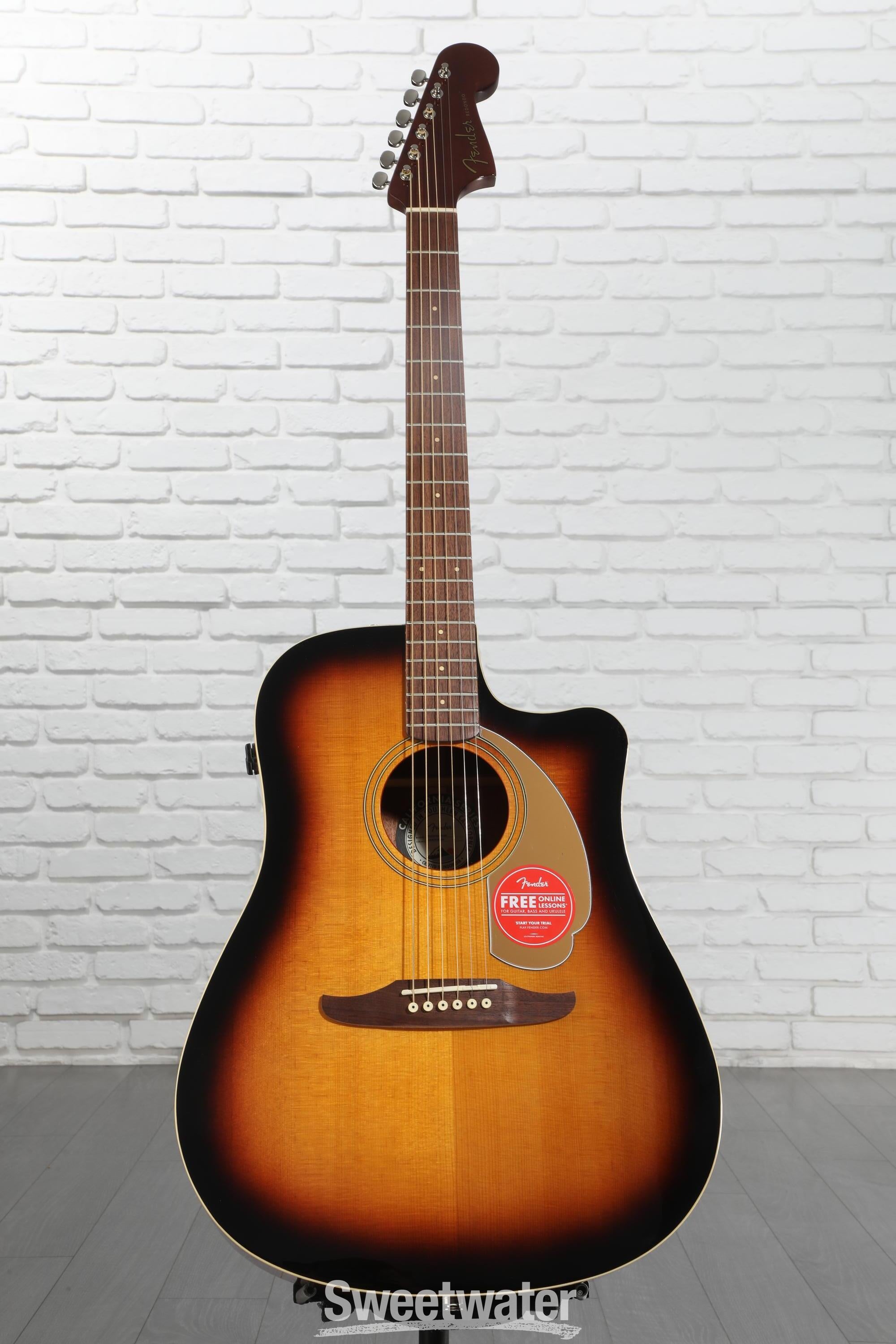 ギター Fender Redondo Player Walnut Sunburst Fender Redondo Player Sunburst Walnut Fingerboard Electro