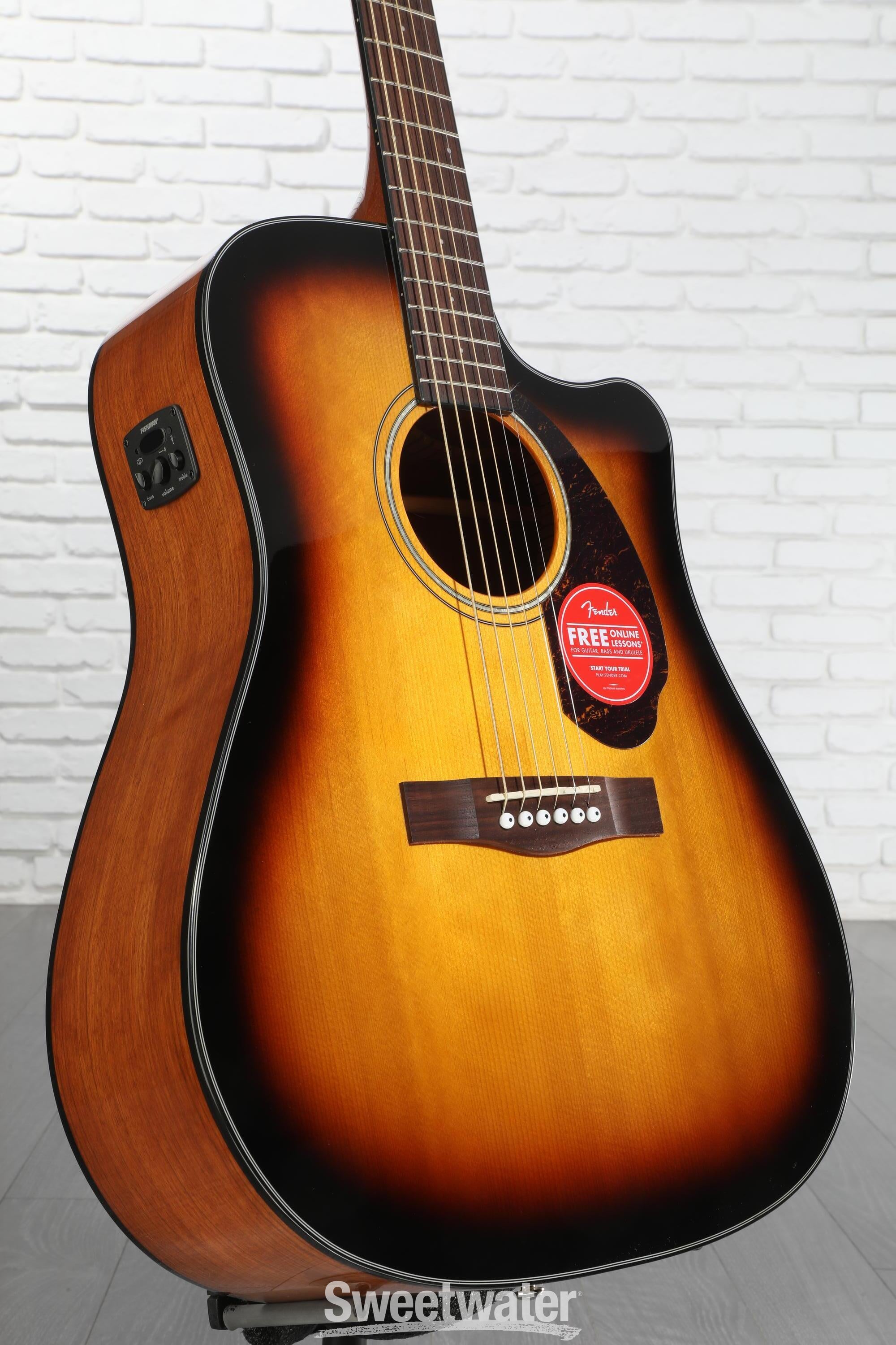 Fender CD-140SCE Dreadnought Acoustic-Electric Guitar - Sunburst