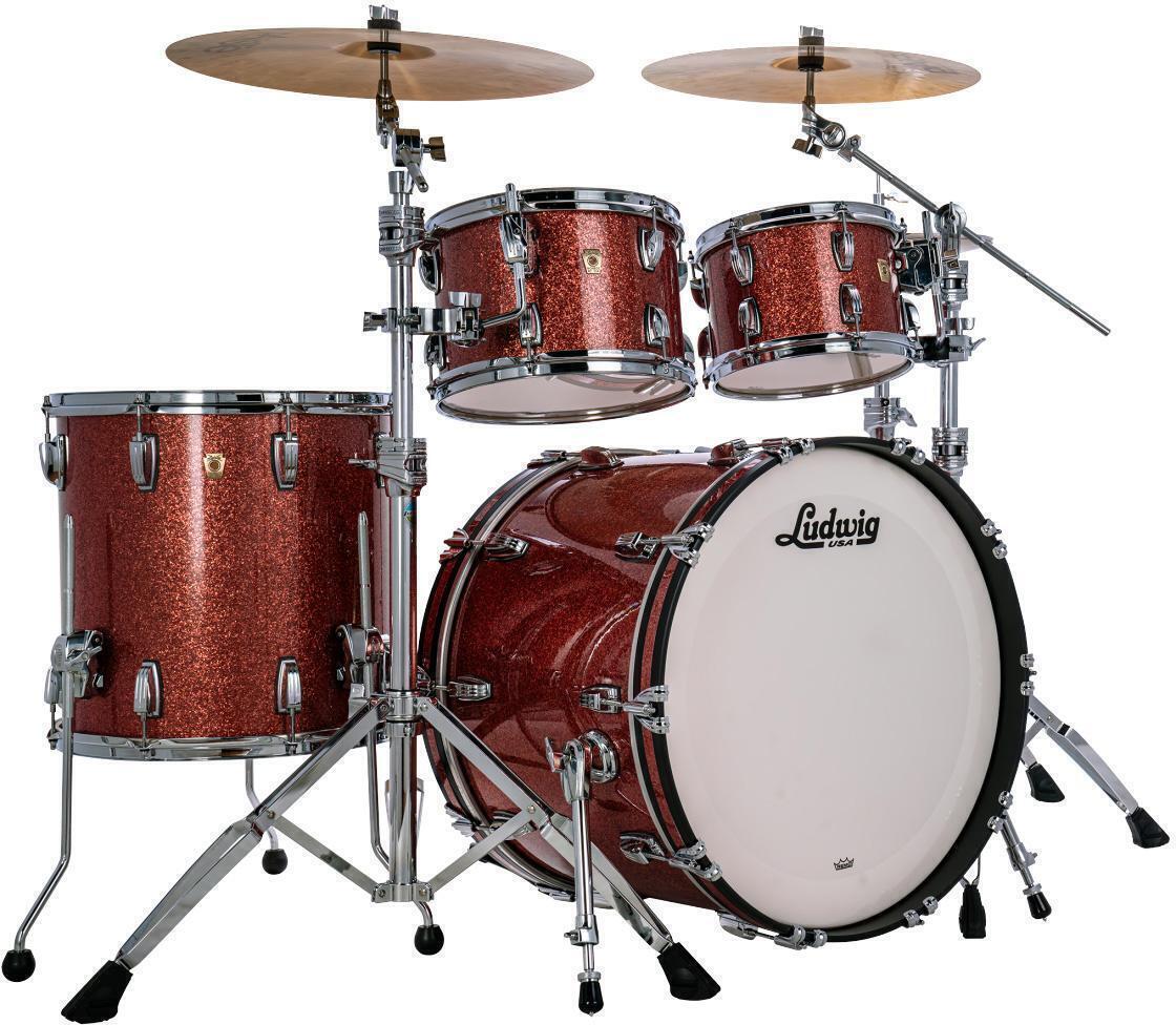 激レア ヴィンテージLudwig & Ludwig カウベル４点セット Amazon.com: Ludwig Classic Maple Series 4-Piece MOD Shell