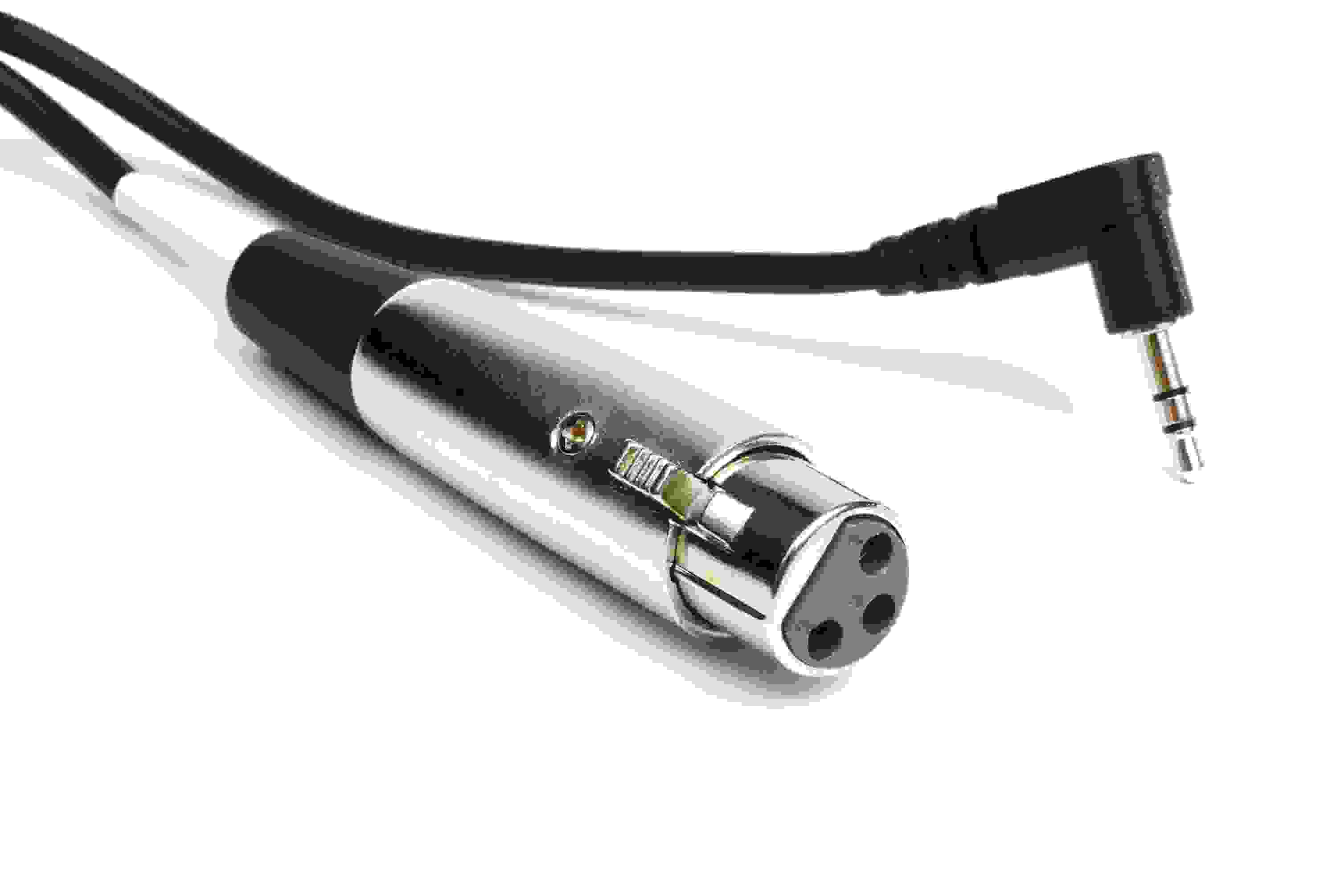 Hosa XVM-110F XLR Female to Right Angle 3.5mm TRS Male Cable - 10 foot