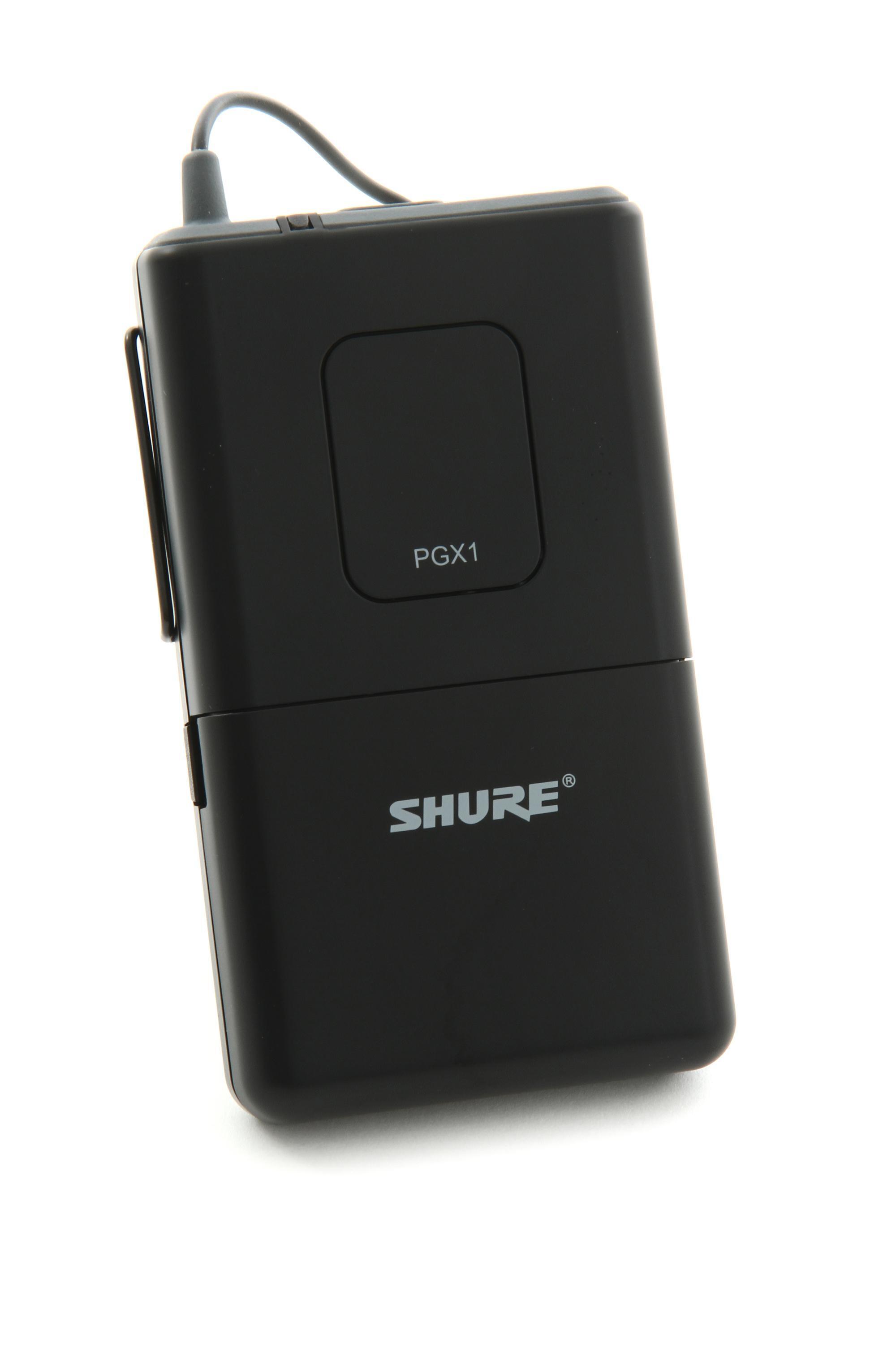 Shure PGX1 Bodypack Transmitter - J6 Band, 572 - 590 MHz | Sweetwater