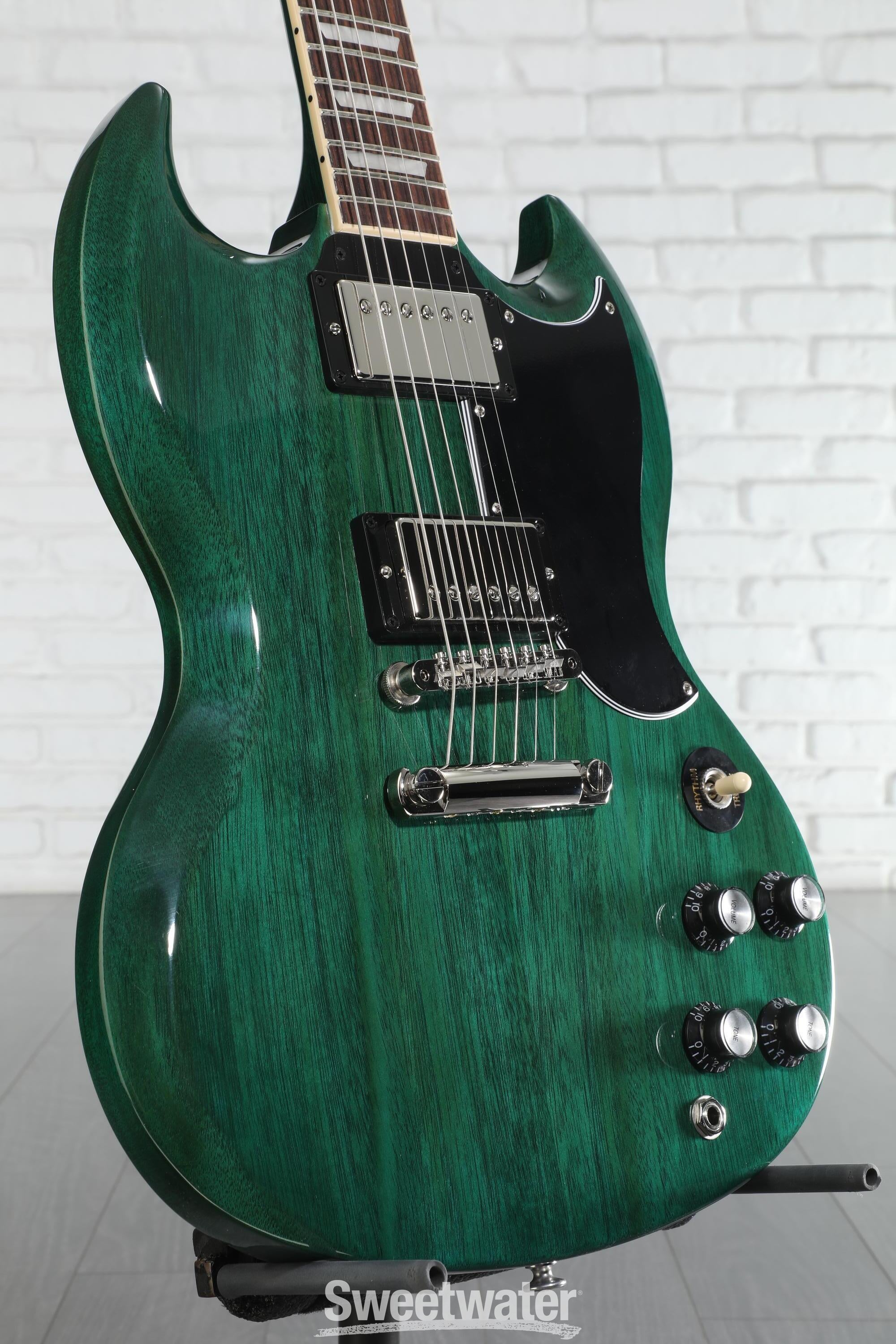 Gibson SG Standard '61 Electric Guitar - Translucent Teal | Sweetwater