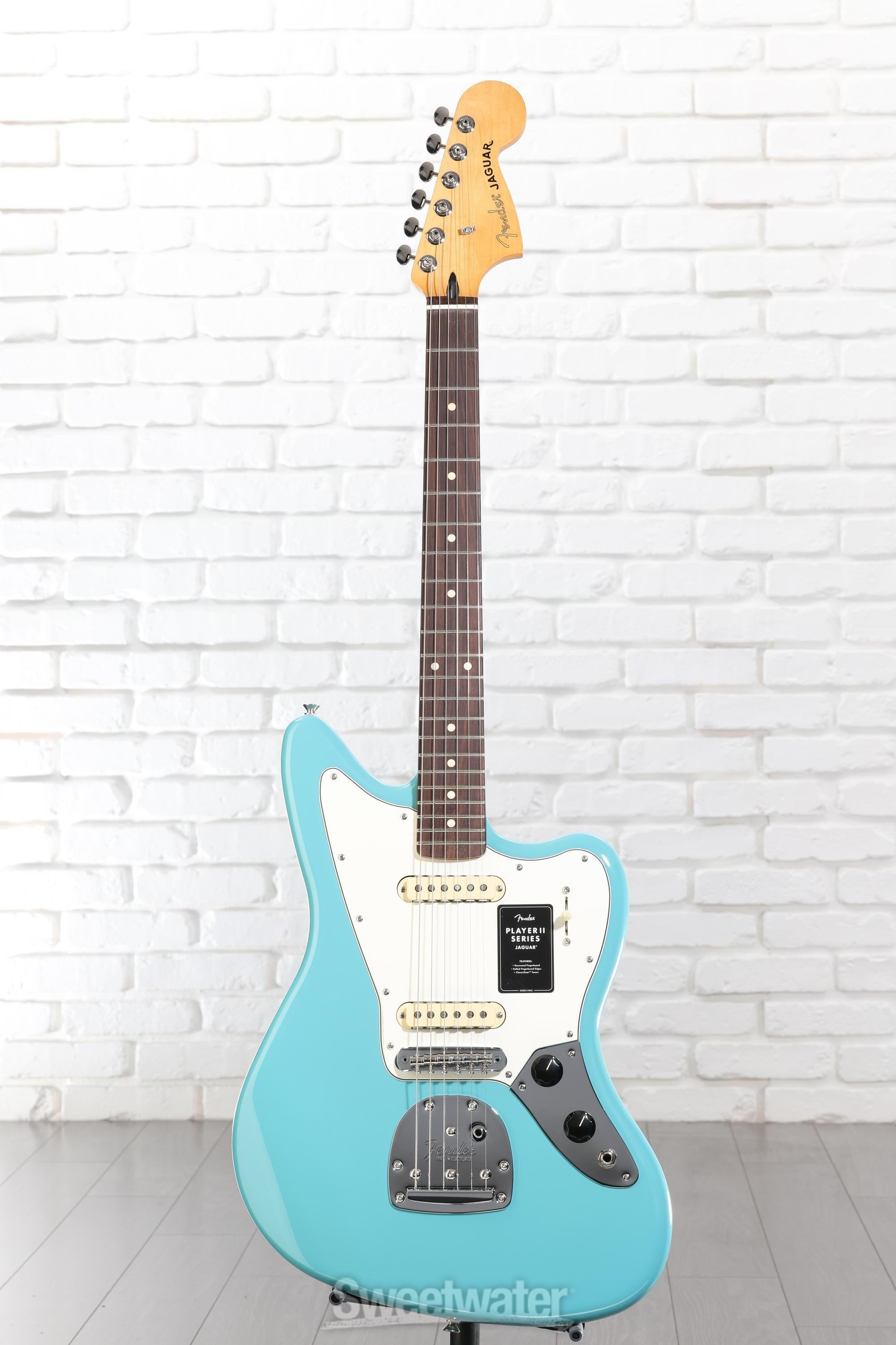 Fender Player II Jaguar Electric Guitar - Aquatone Blue | Sweetwater