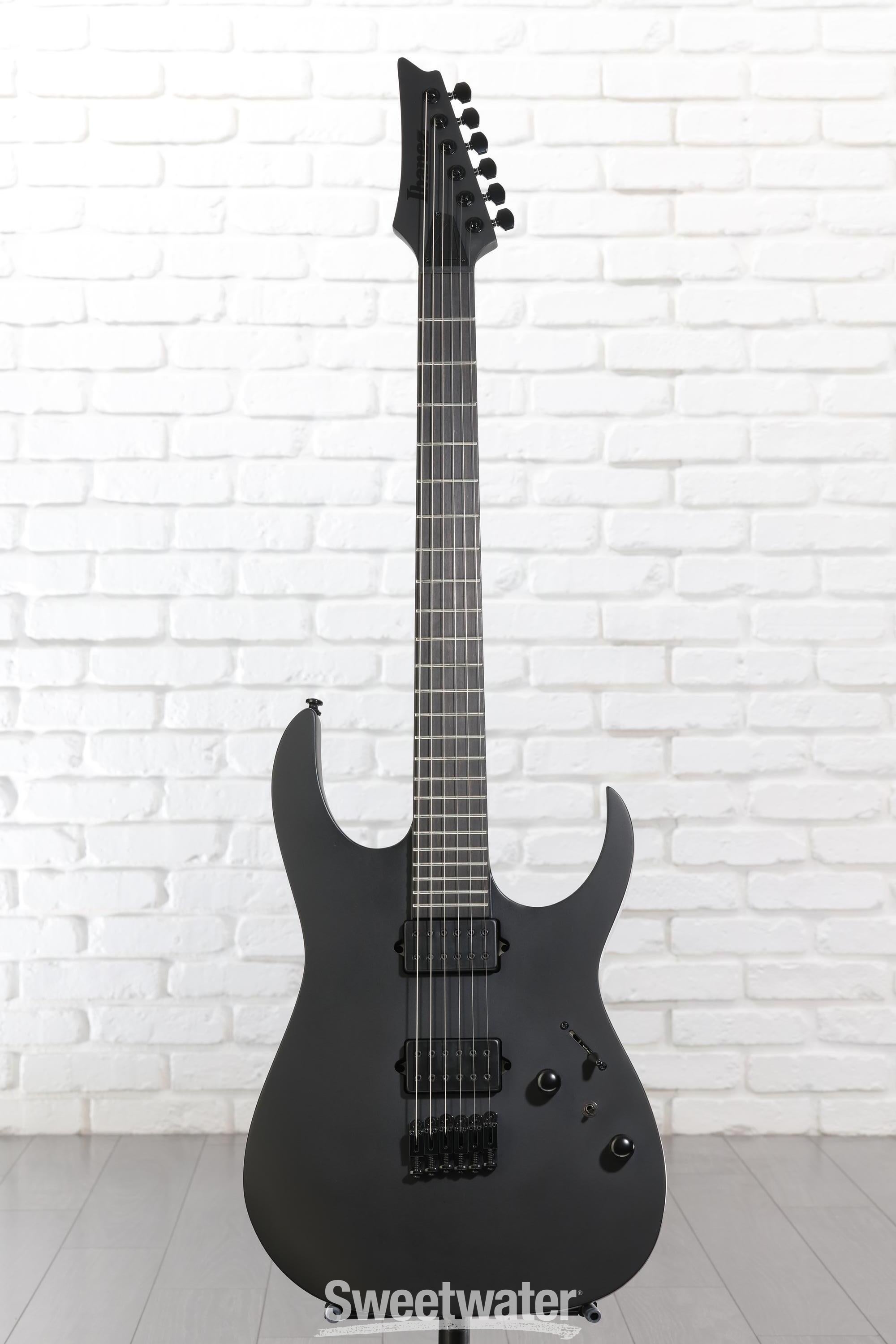Ibanez RGRTB621 Iron Label Electric Guitar - Black Flat | Sweetwater