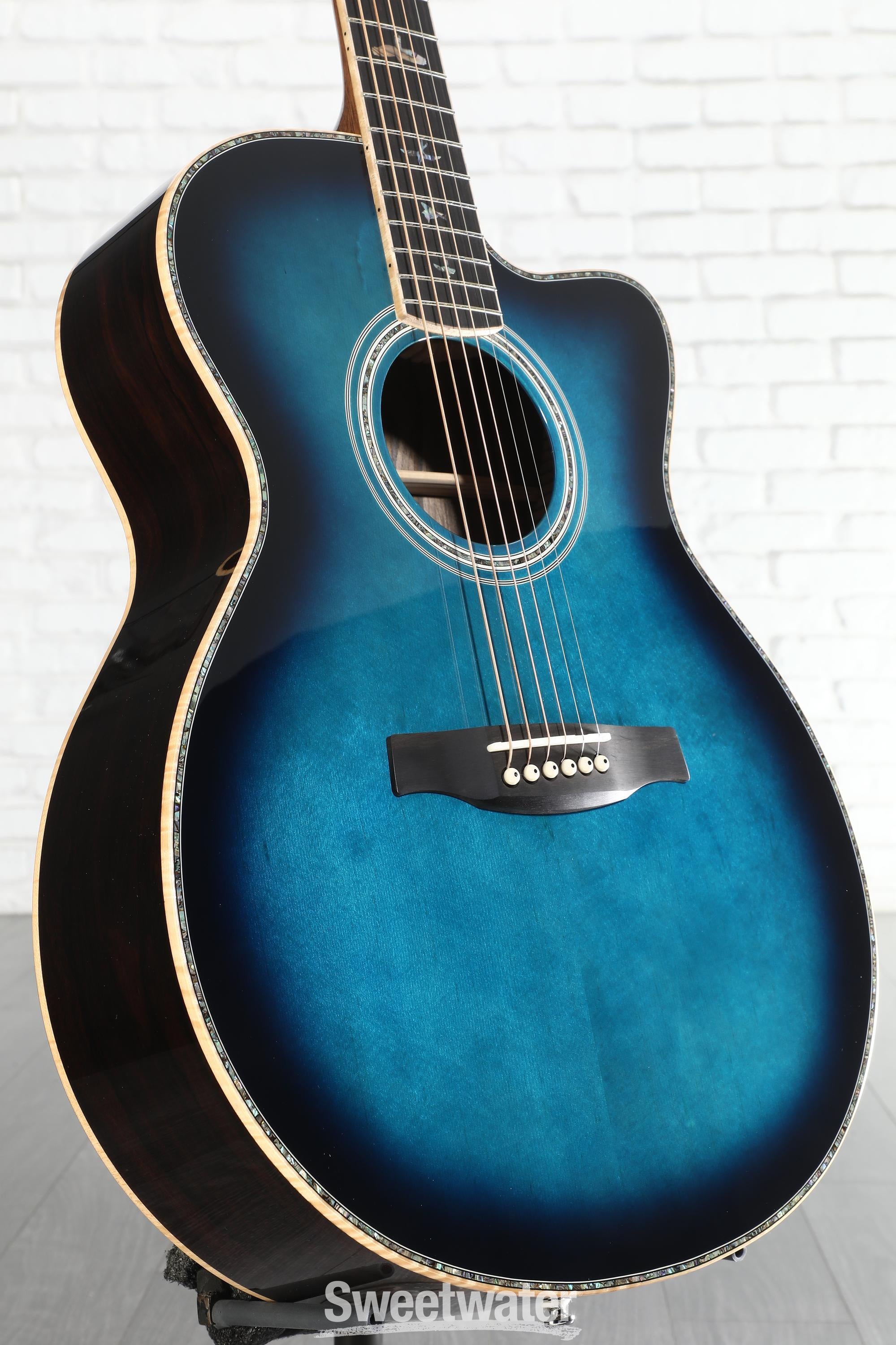 PRS SE A60 Angelus Acoustic-electric Guitar - Cobalt Blue Burst