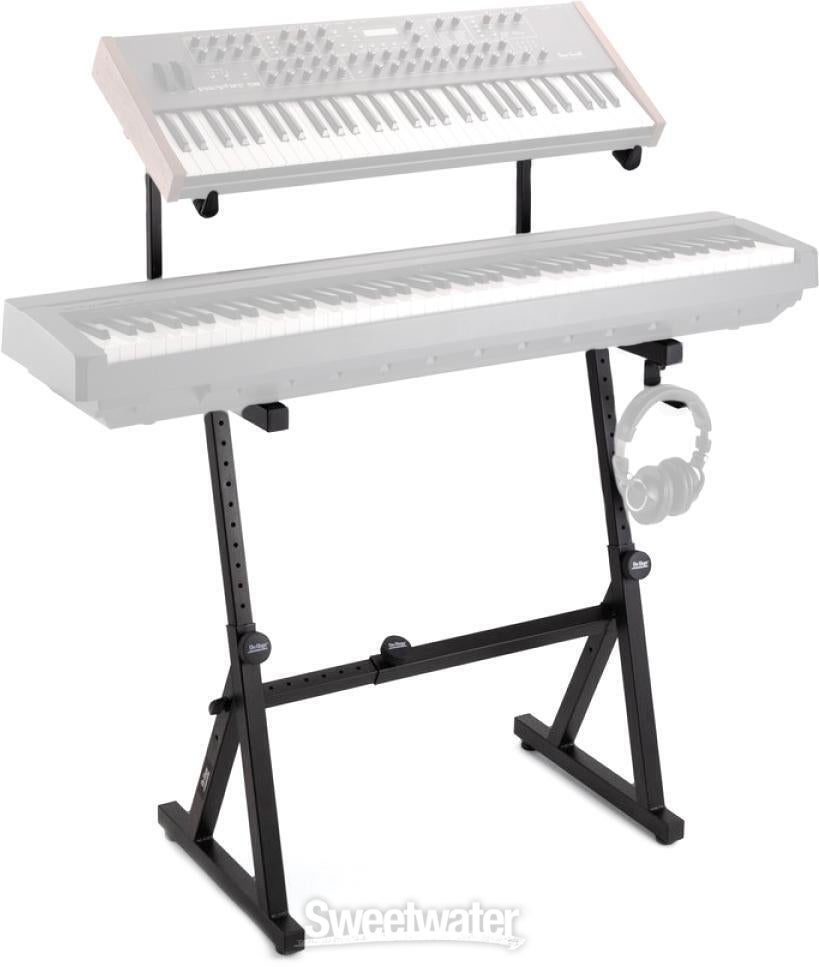 On-Stage KS1365 Z Keyboard Stand with Second Tier | Sweetwater