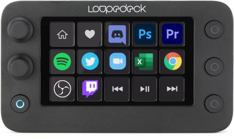 Loupedeck Live – The Custom Console for Live Streaming, Photo and Video  Editing with Customizable Buttons, Dials and LED touchscreen