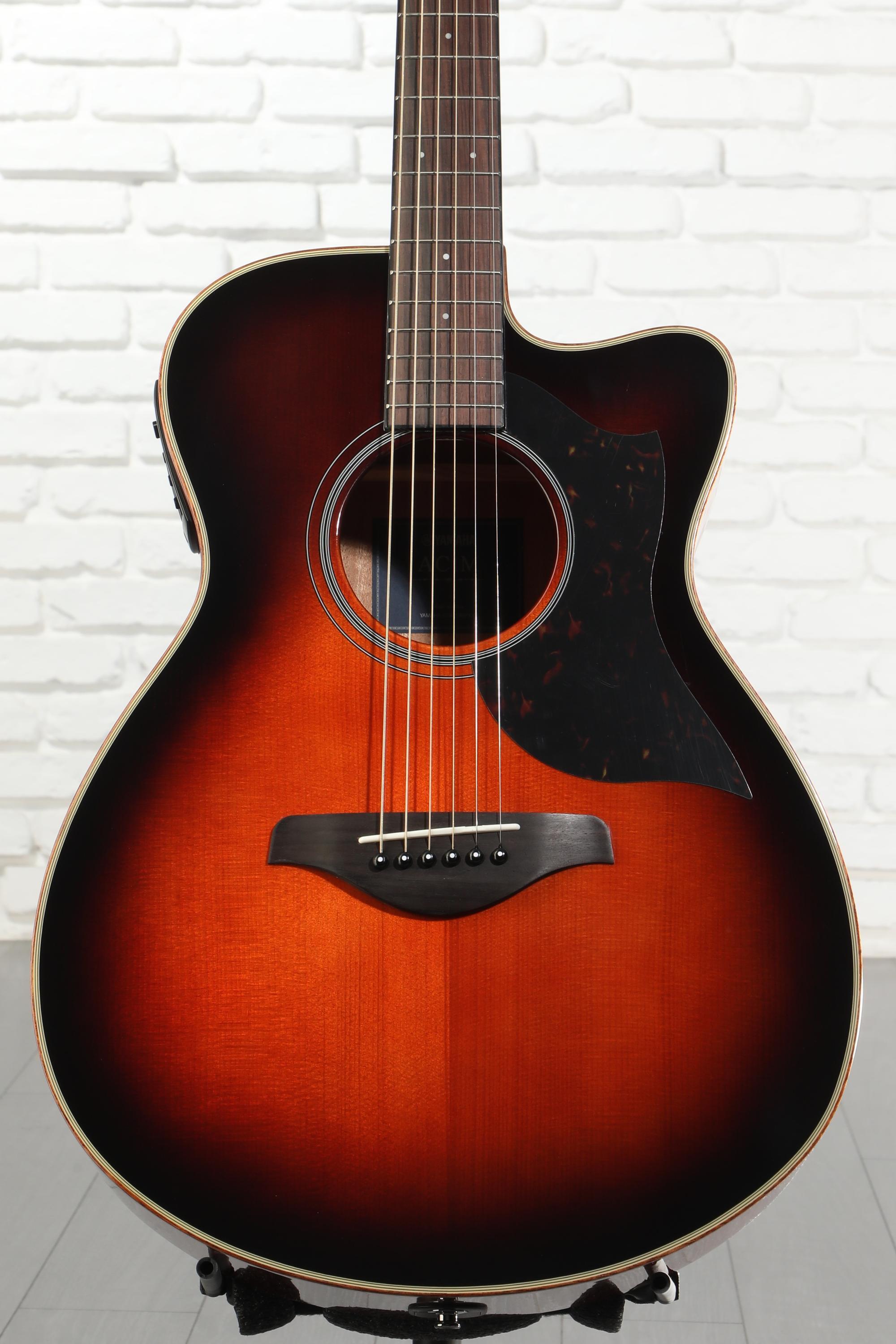 Yamaha AC1M Concert Cutaway Acoustic-electric Guitar - Tobacco