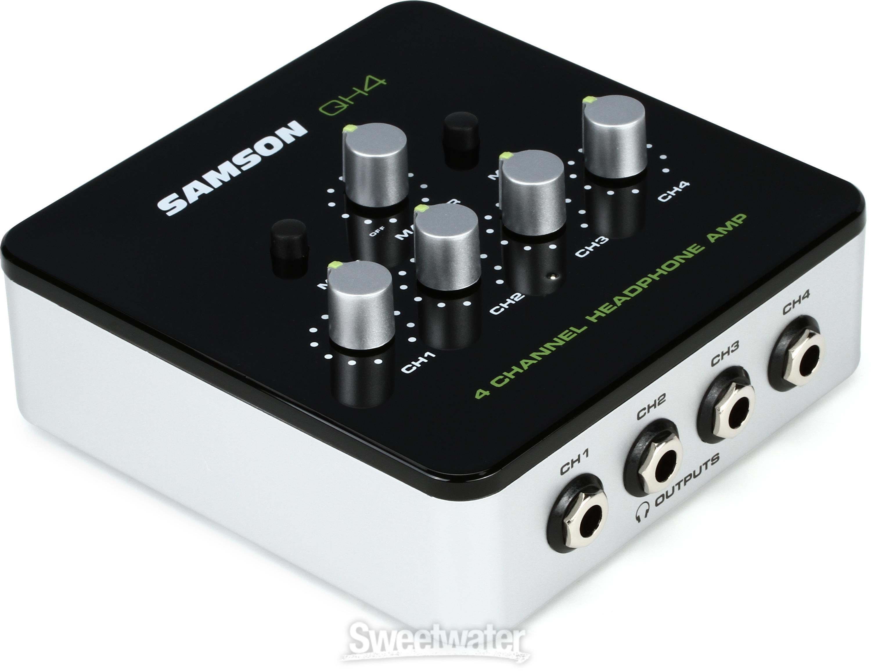 Samson QH4 4-channel Headphone Amplifier Reviews | Sweetwater
