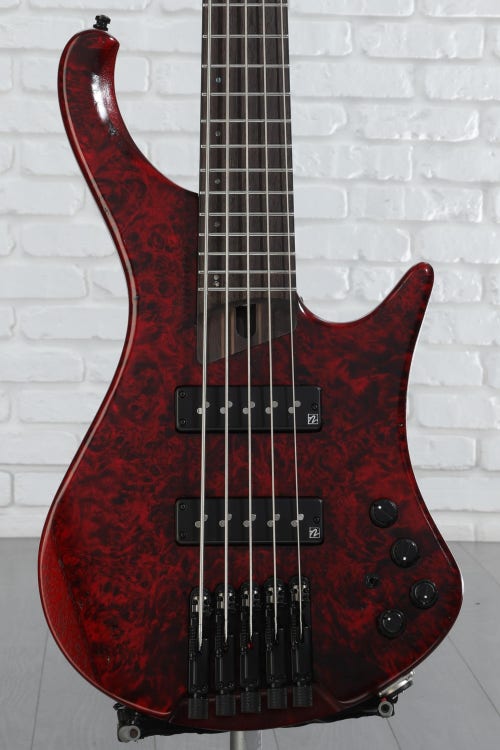 Ibanez EHB Ergonomic Headless 5-string Bass Guitar - Stained Wine Red Low Gloss