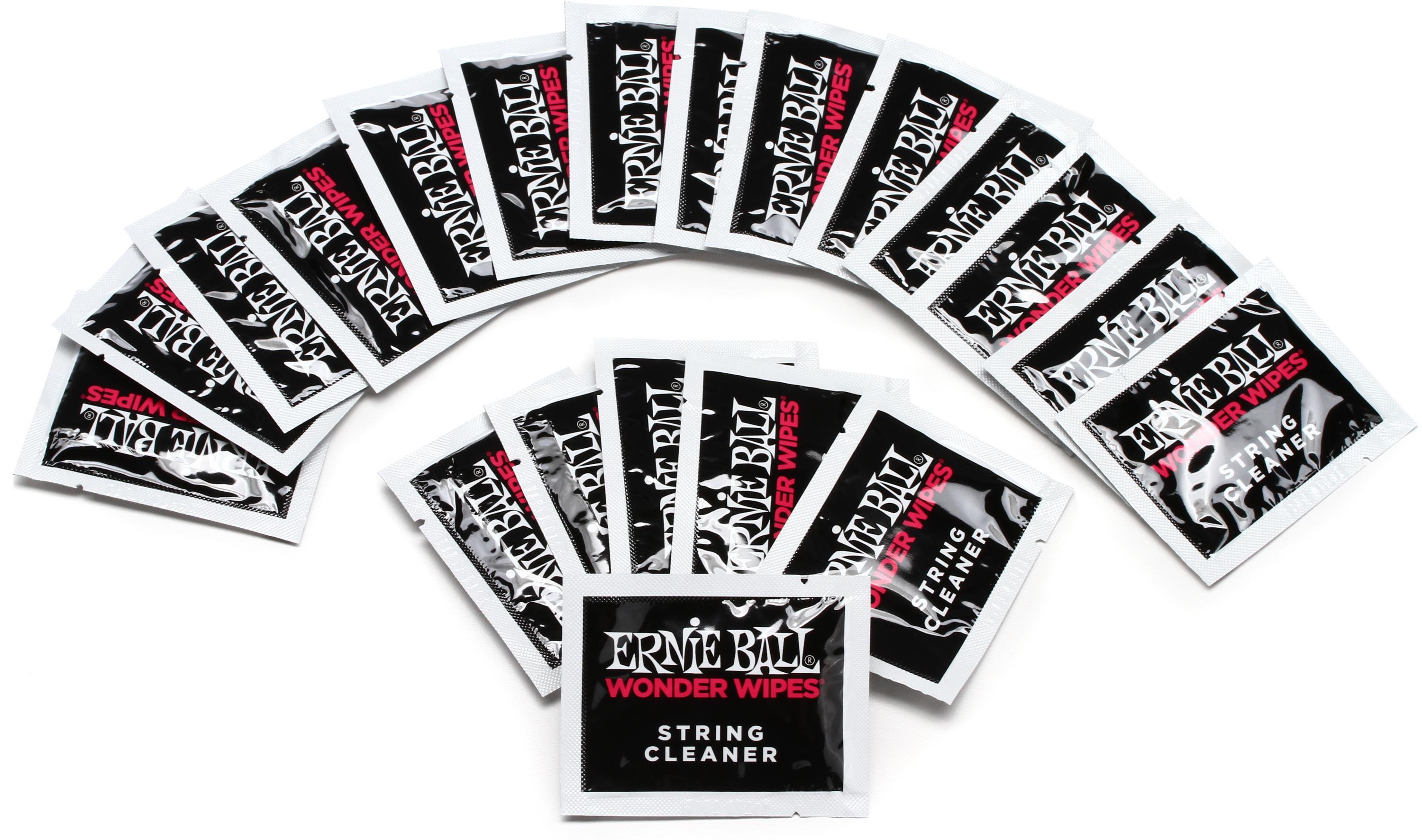 Ernie Ball Wonder Wipes String Cleaner 20pack Sweetwater
