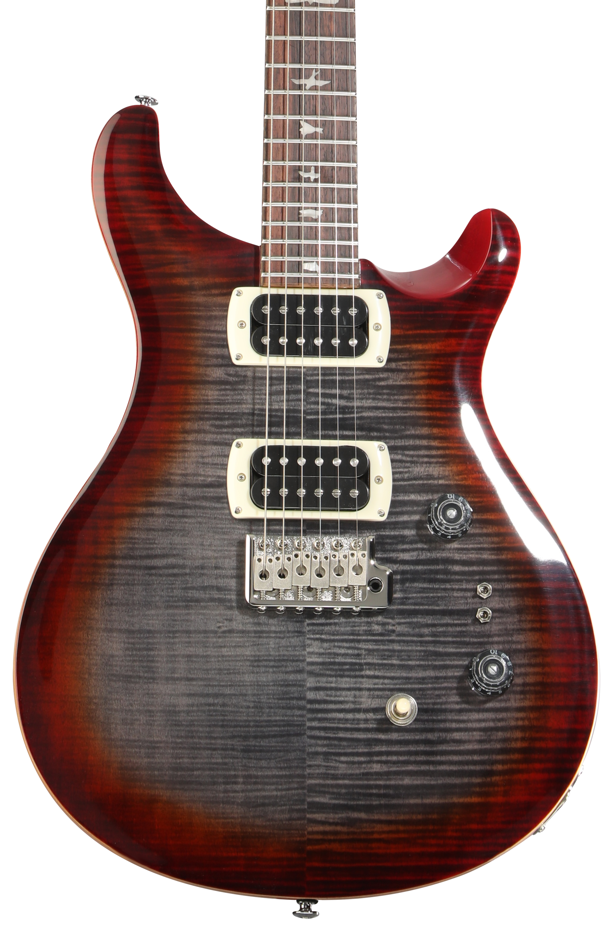 PRS SE Custom 24 Electric Guitar - Charcoal Cherry Burst | Sweetwater