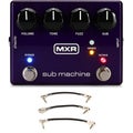 Photo of MXR M225 Sub Machine Octave Fuzz Pedal with Patch Cables