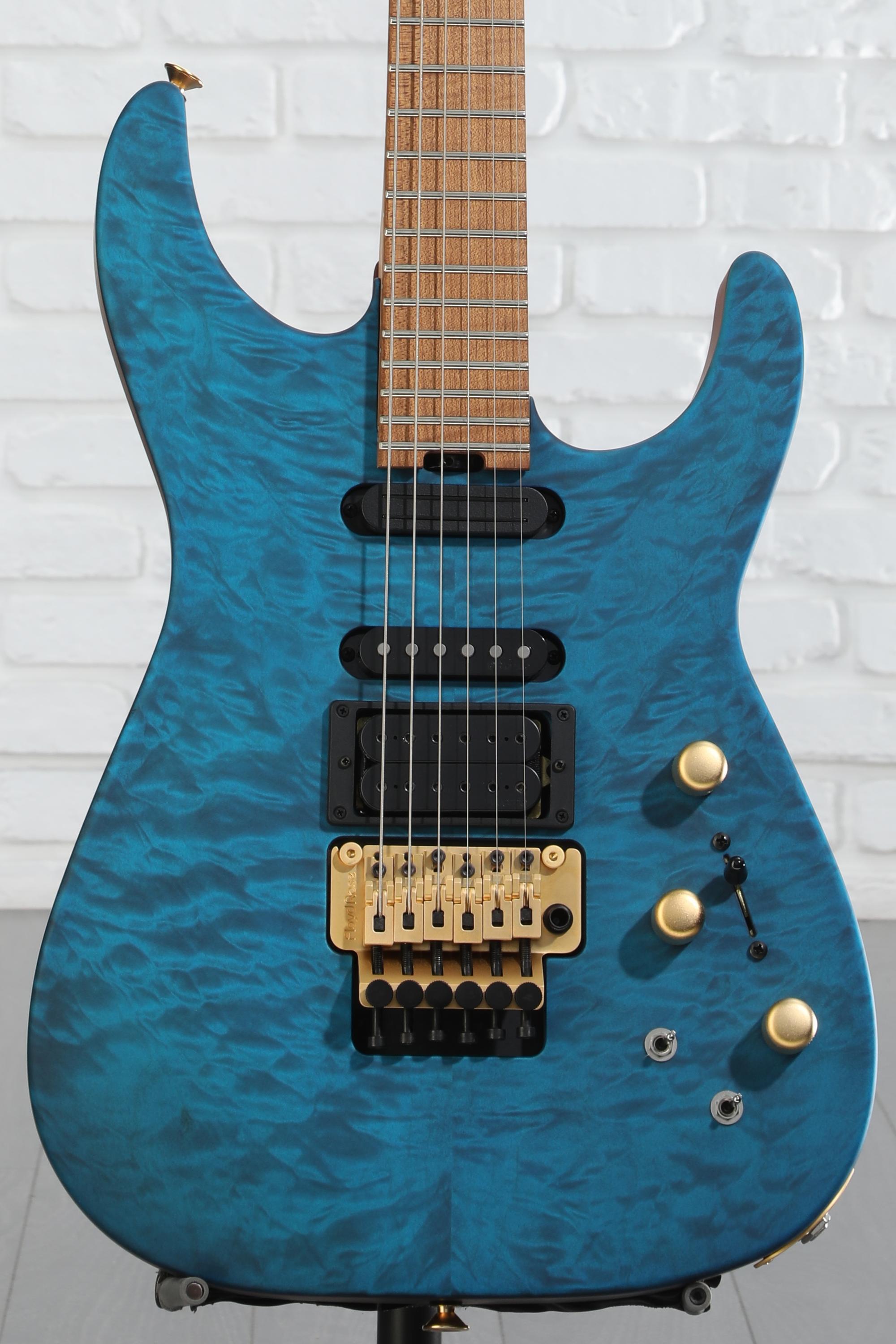 オープニング 大放出セール - PC1 Collen Phil Signature USA Jackson Satin Blue Trans ギター