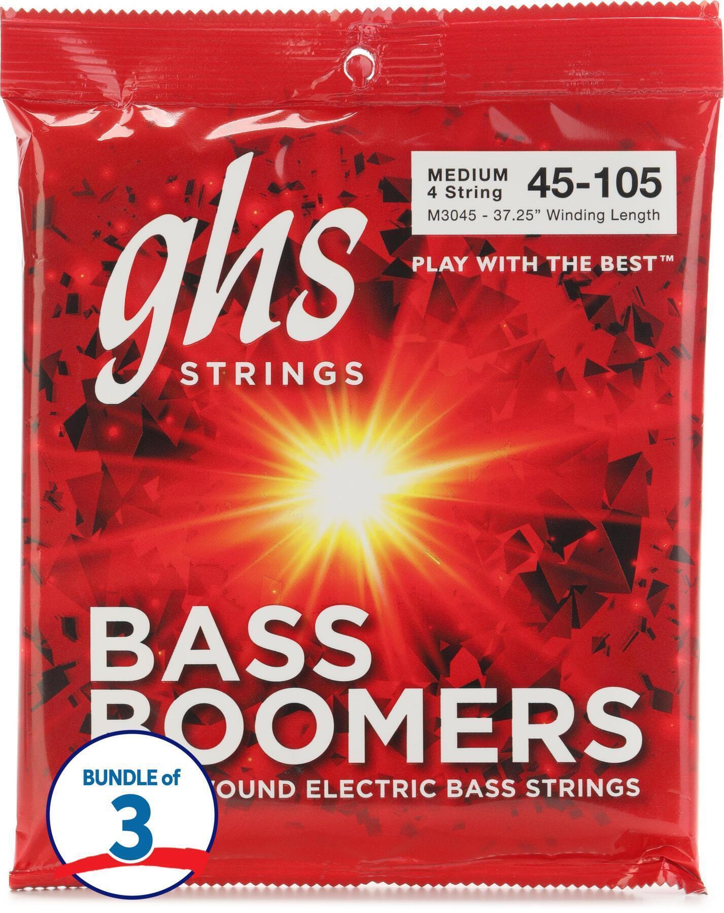 GHS M3045 Bass Boomers Roundwound Electric Bass Guitar Strings