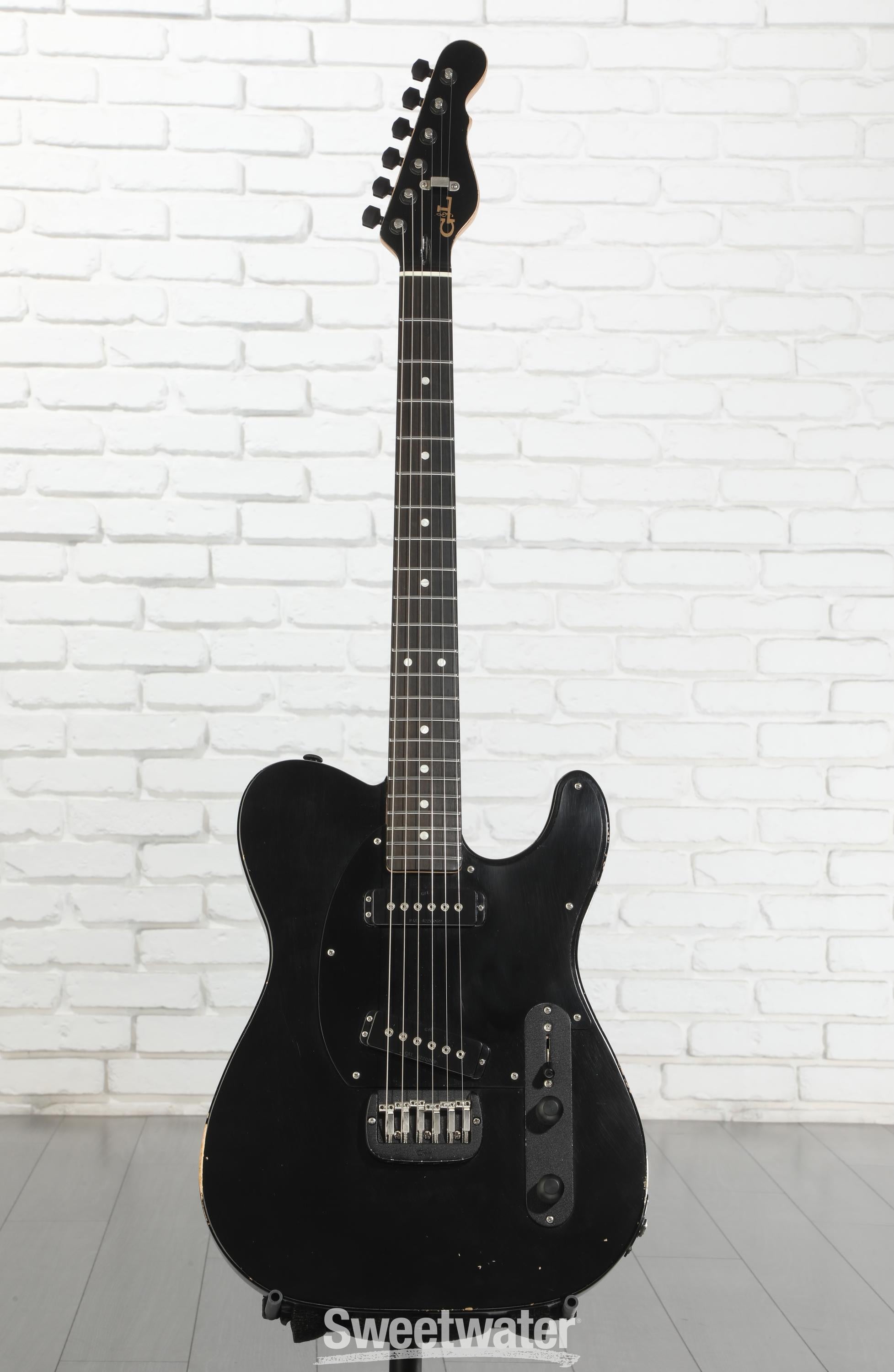G&L Custom Shop ASAT Special Electric Guitar - Jet Black | Sweetwater