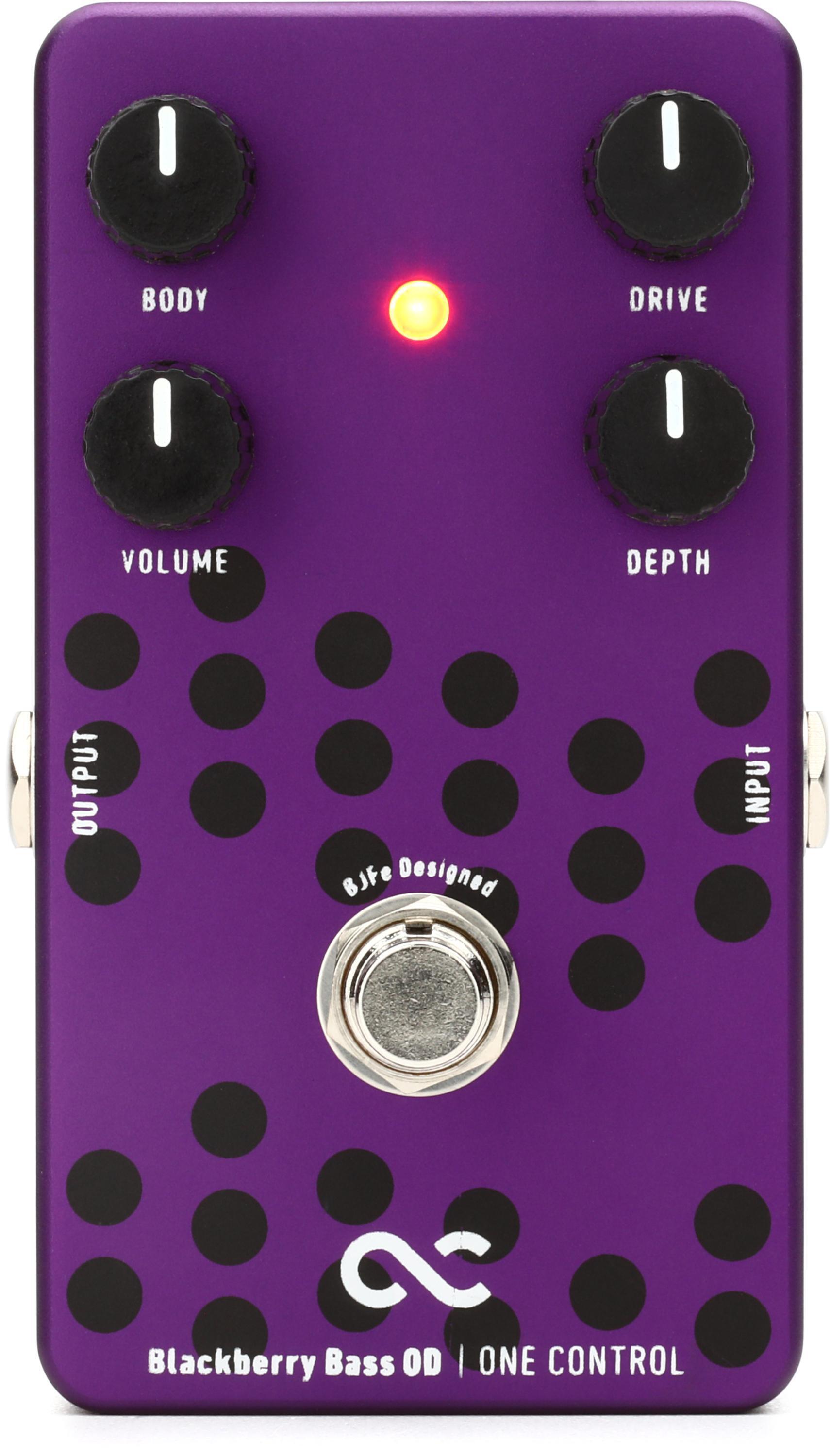 One Control Blackberry Bass Overdrive Pedal | Sweetwater