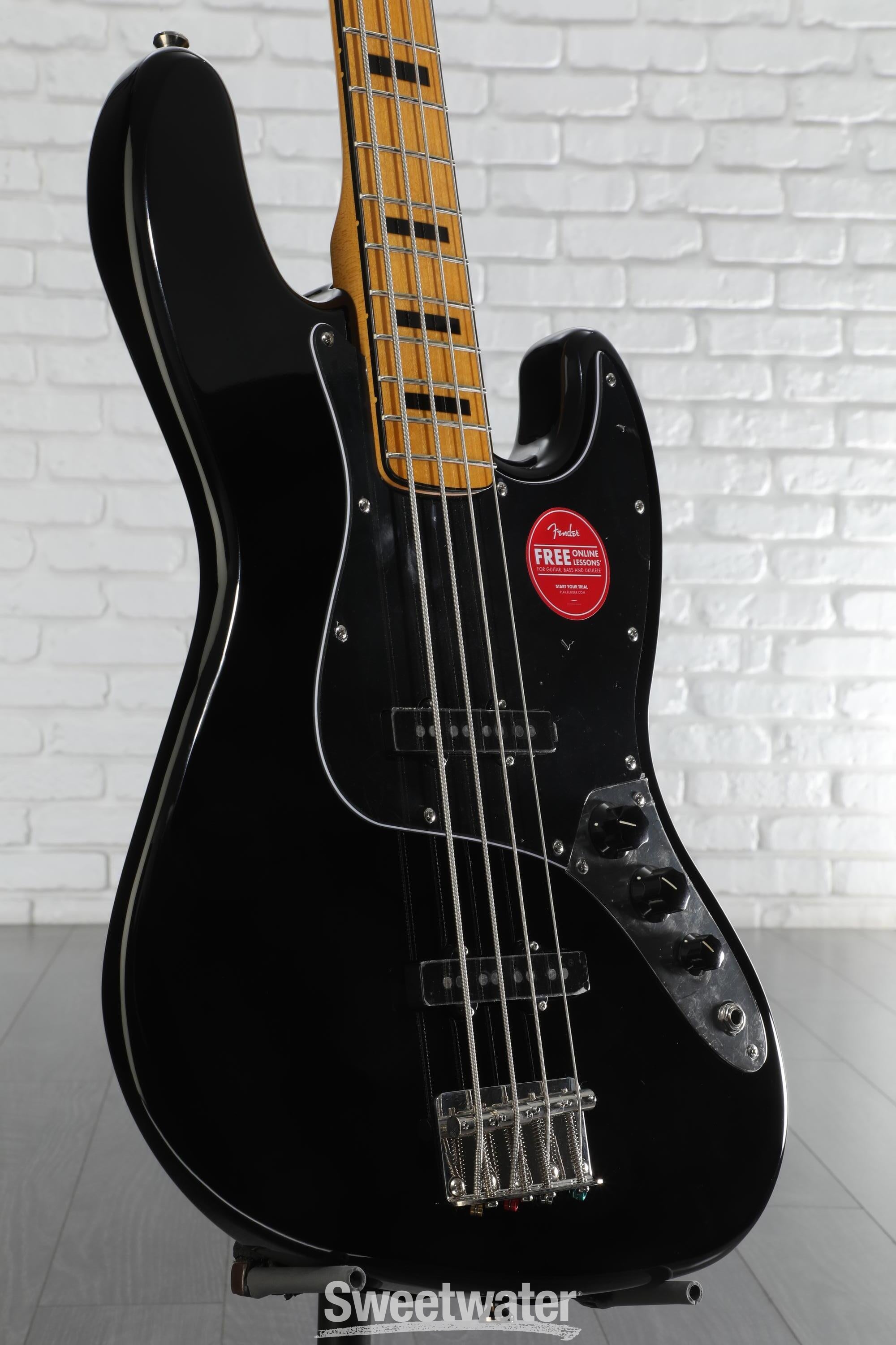 Squier Classic Vibe '70s Jazz Bass - Black | Sweetwater