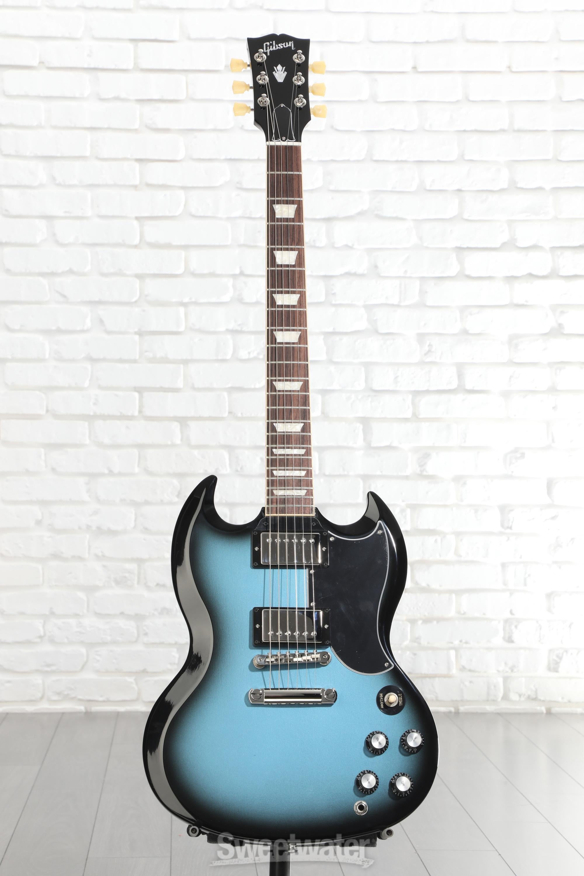 ギター Gibson SG Standard 2011 Pelham Blue Gibson SG Standard Electric Guitar Pelham Blue Burst | Guitar Center