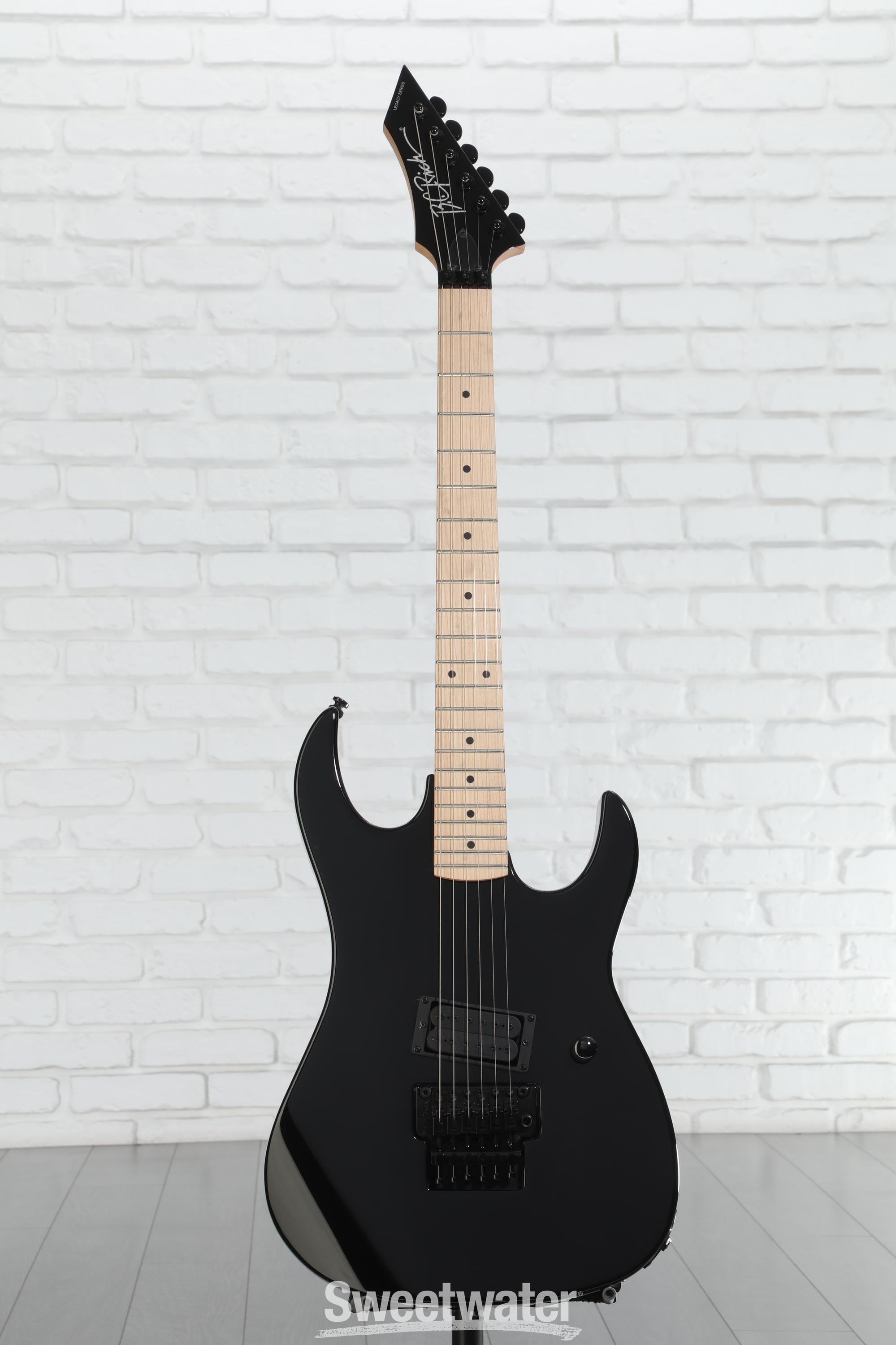 B.C Rich 日本製 black B.C.RichWarlock NJ Deluxe -Onyx Black- 2008年製【Through