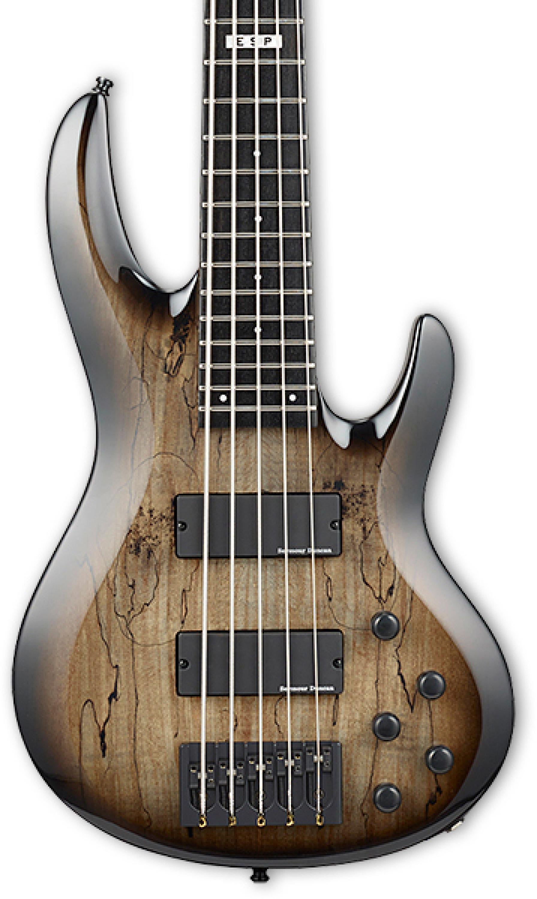 ESP E-II BTL-5 Bass Guitar - Black Natural Burst