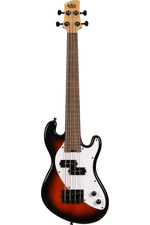 Photo of Kala Solidbody Fretless U-Bass Electric Bass Guitar - Tobacco Sunburst