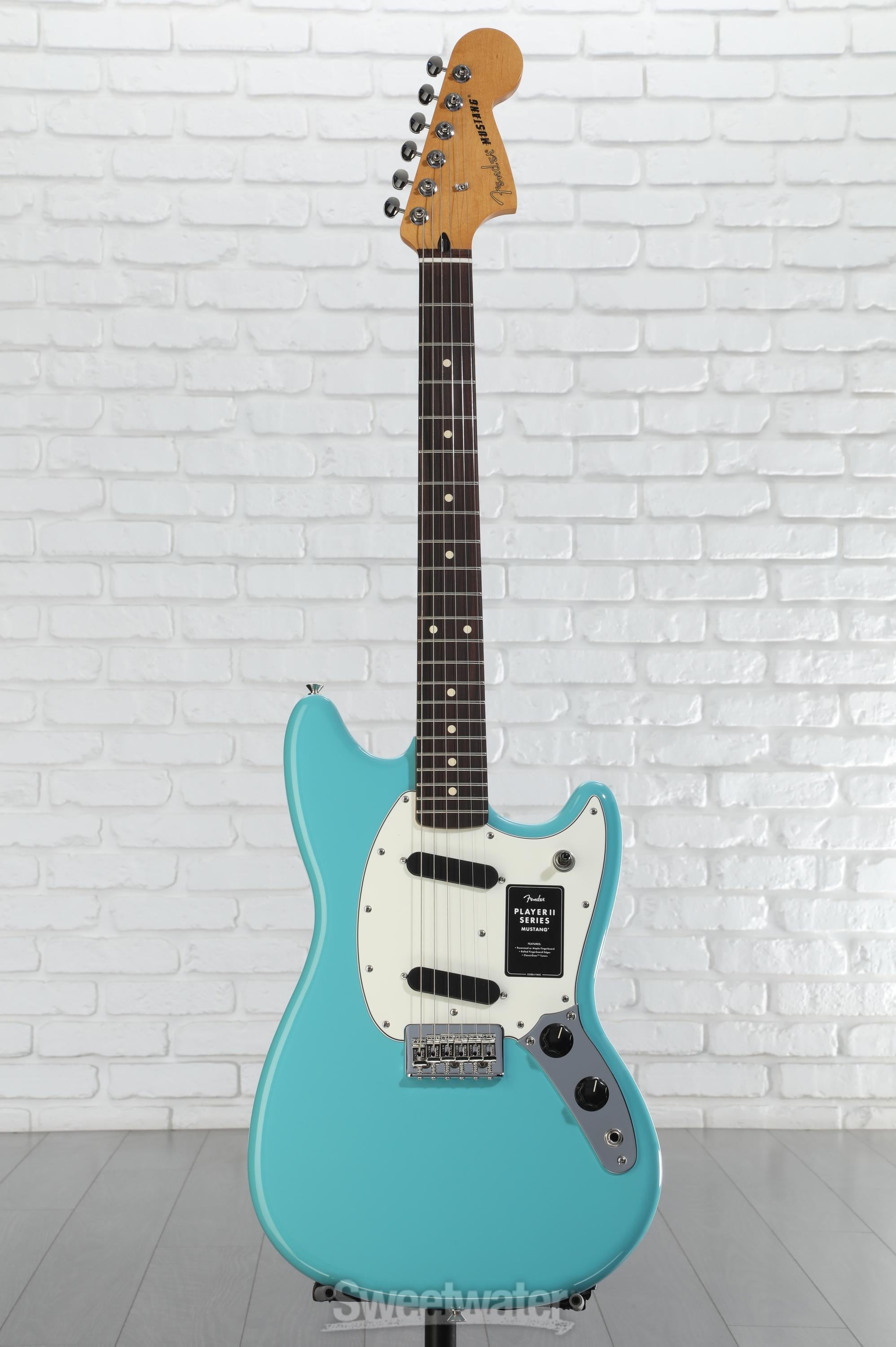 ギター fFender Player II Mustang Fender Player II Mustang - Aquatone Blue with Rosewood