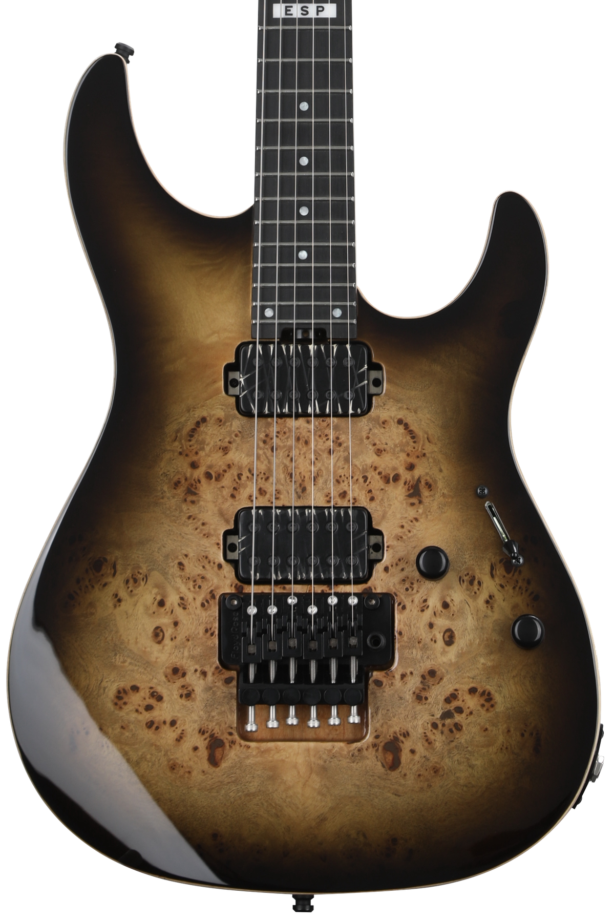 ESP E-II SN-II Electric Guitar - Nebula Black Burst | Sweetwater