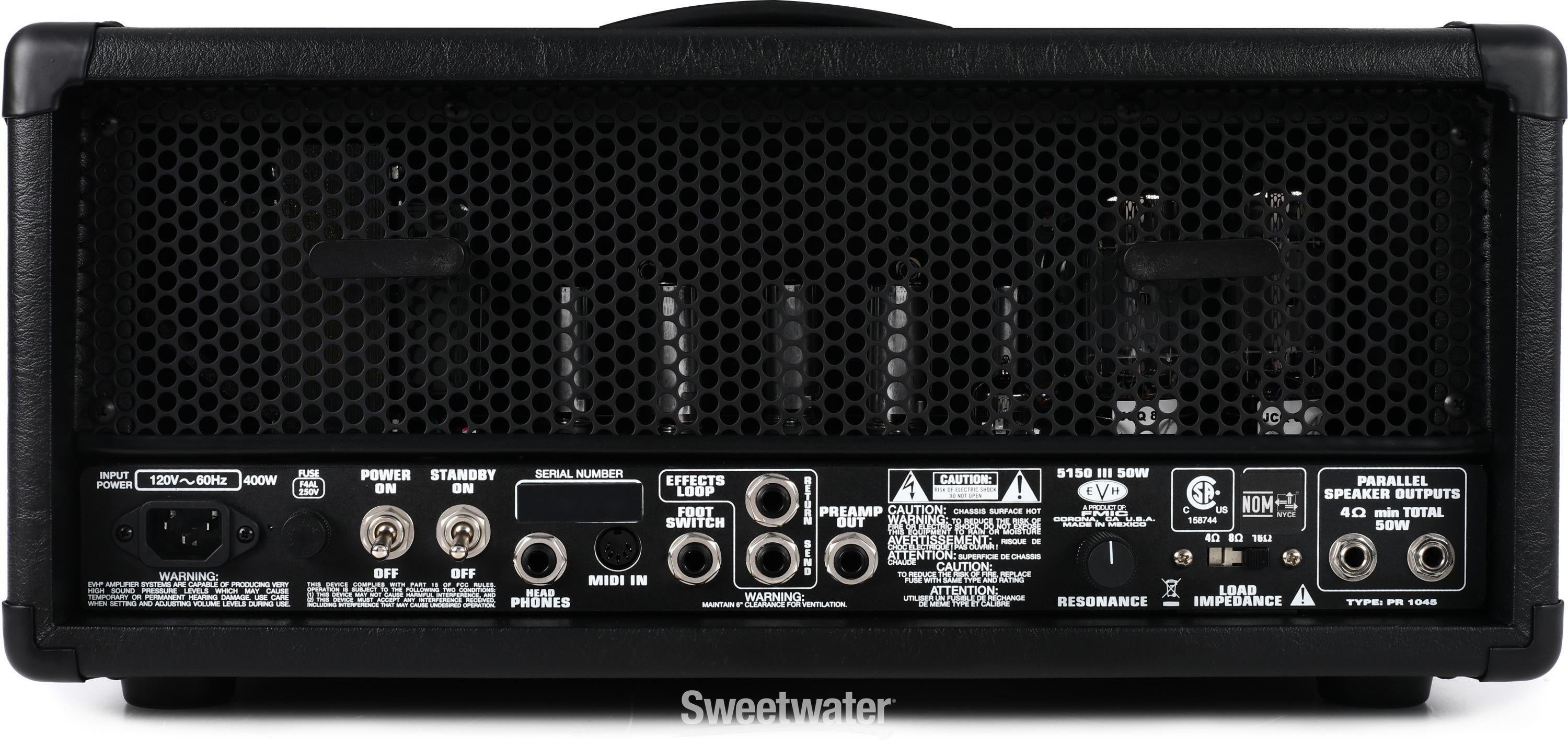 EVH 5150III 50-watt 6L6 Tube Head - Black | Sweetwater