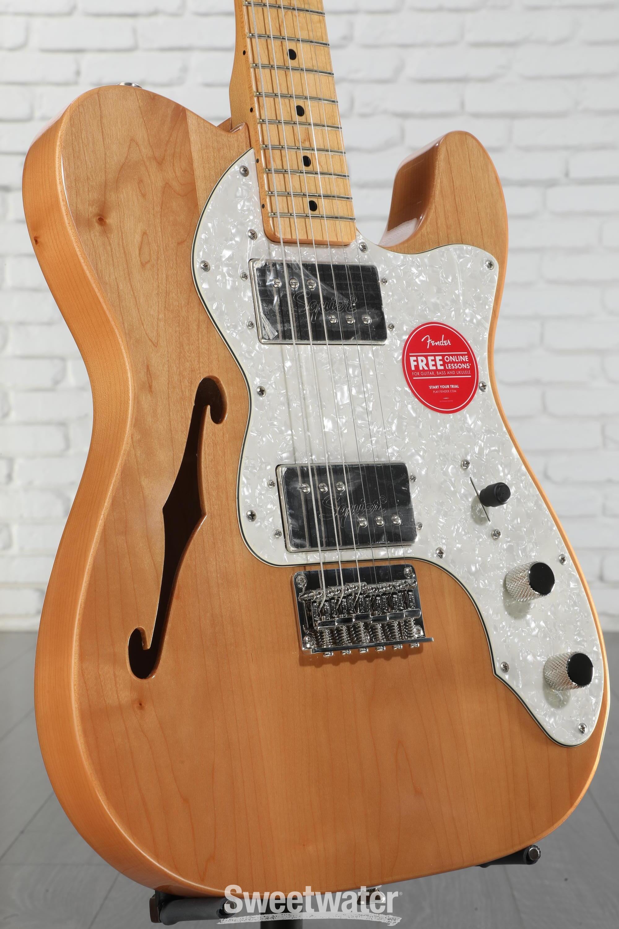 ギター Squier Classic Vibe Telecaster Thinline Squier Classic Vibe '70s Telecaster Thinline - Natural