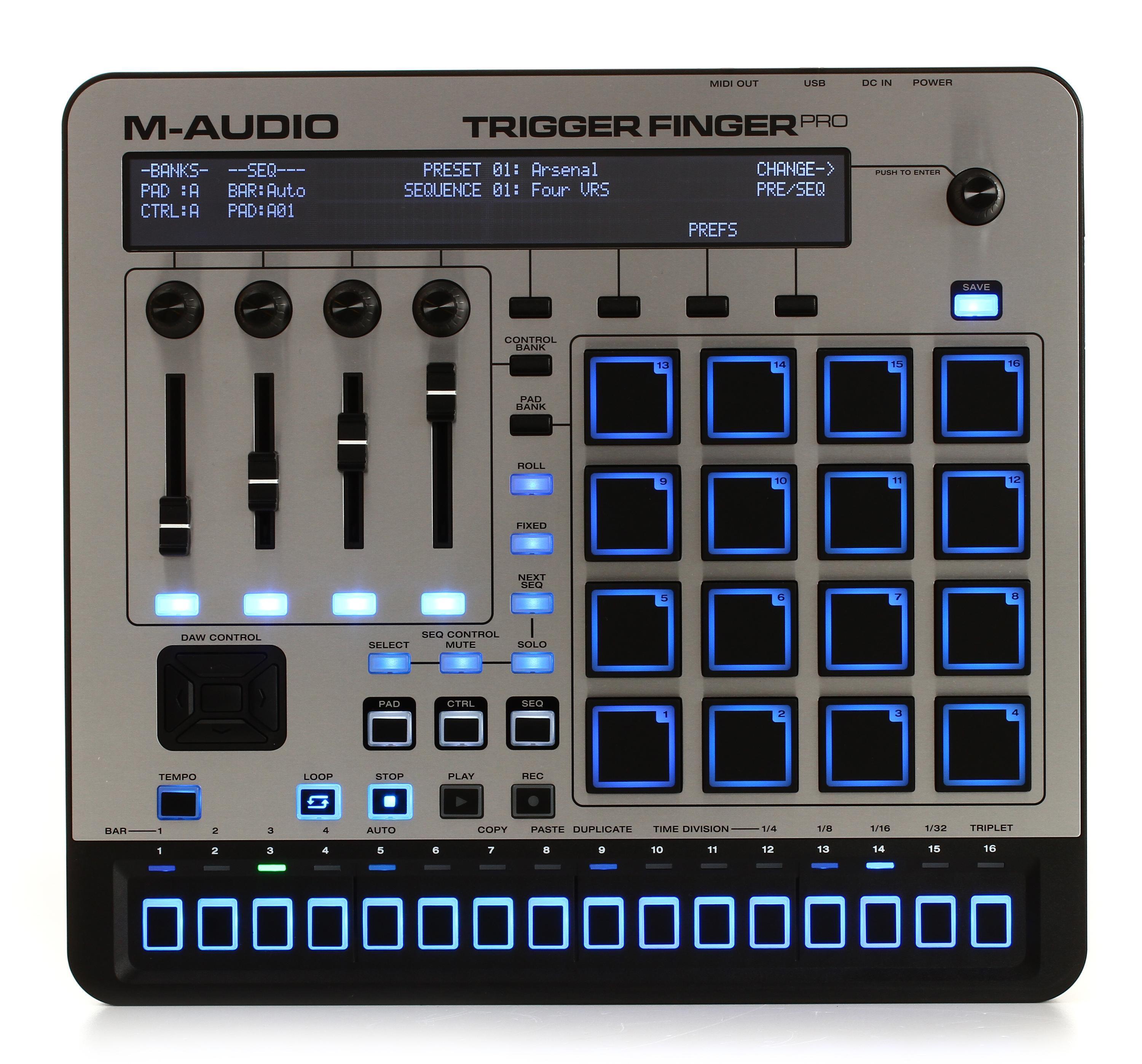 M-Audio Trigger Finger Pro - USB MIDI Controller