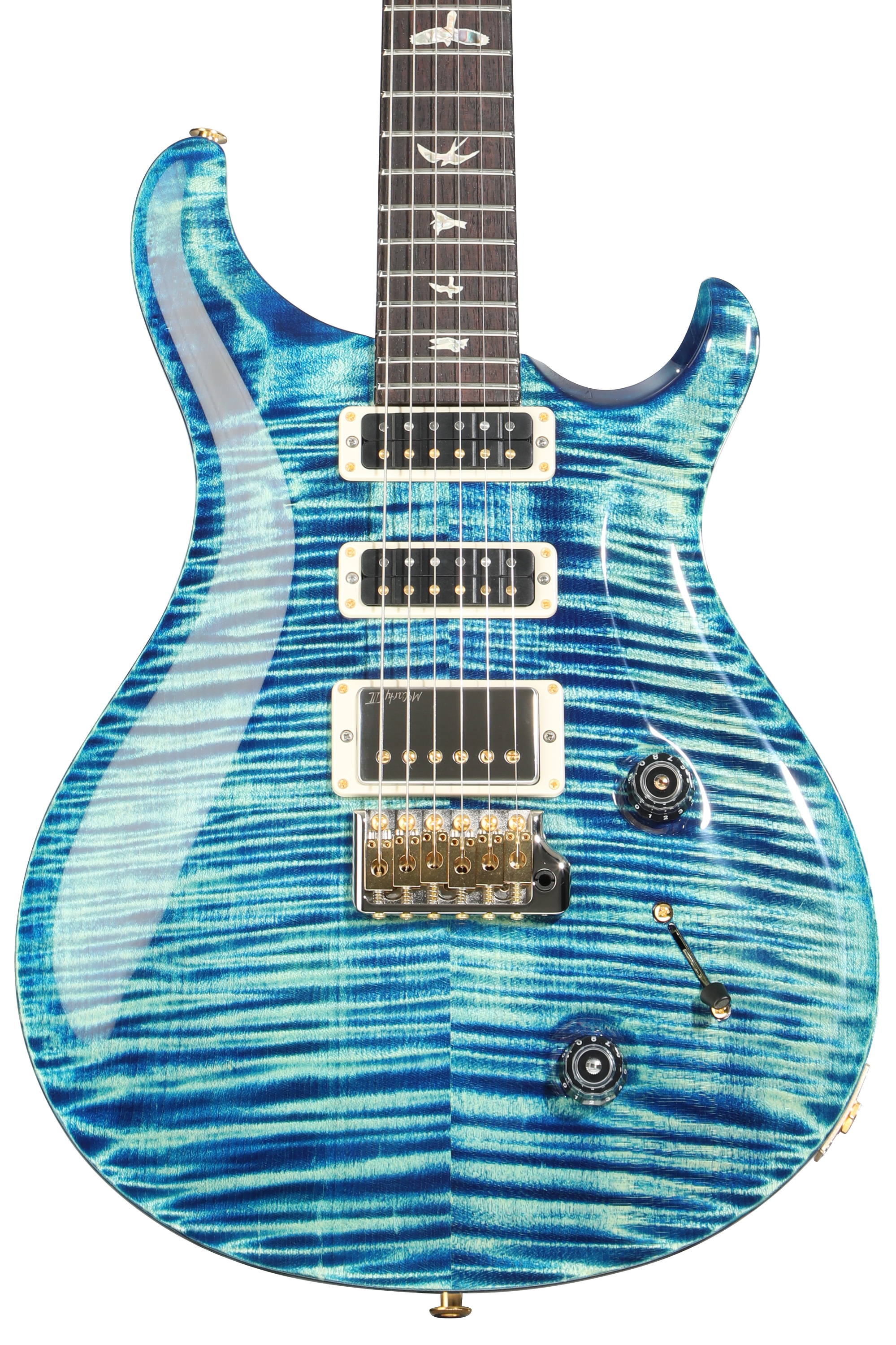 PRS Custom 24 Quilt 10-Top Electric Guitar with Pattern Thin Neck