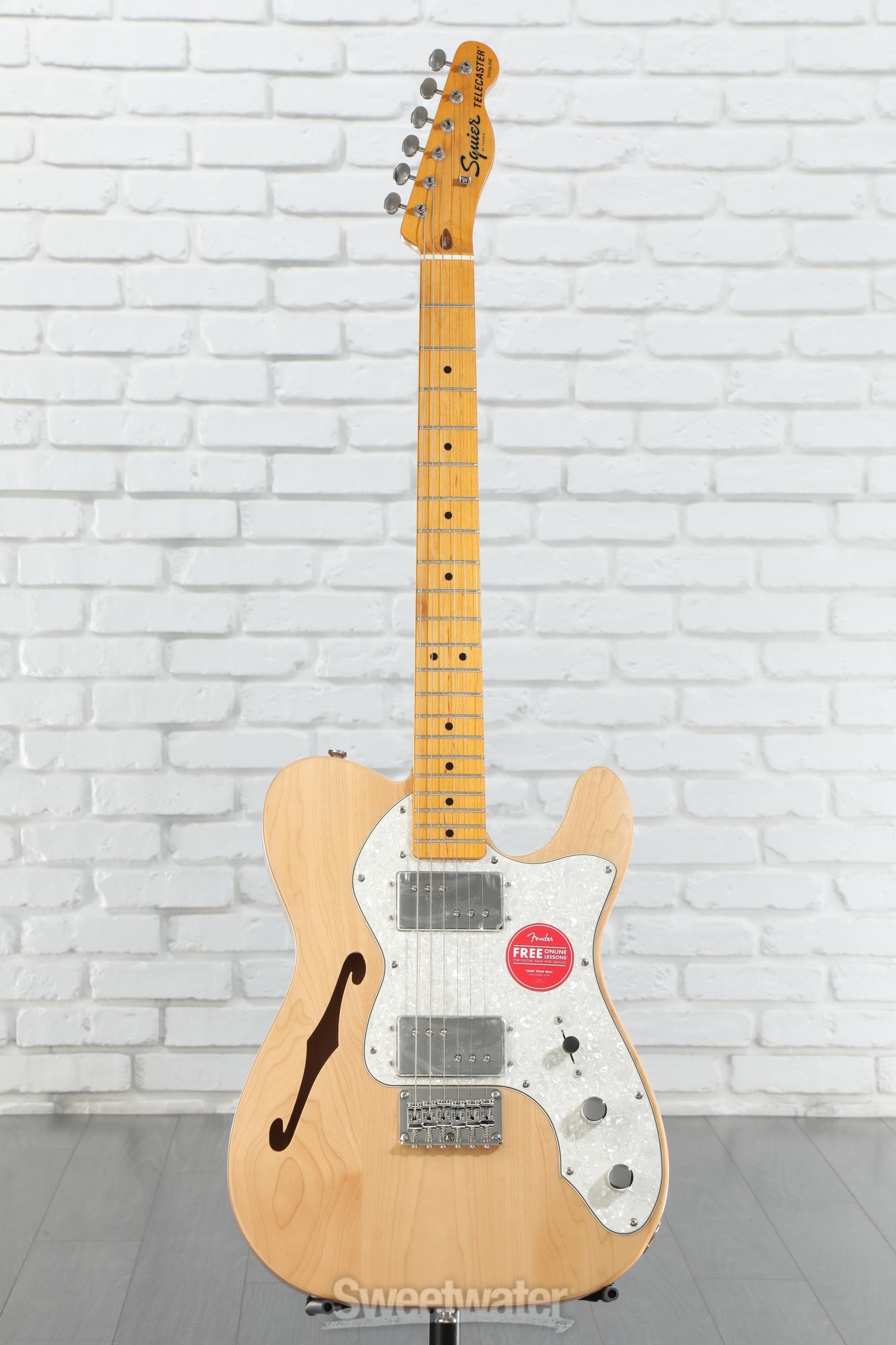 【日本製】 Classic Squier Vibe Natural - Thinline Telecaster '70s ギター