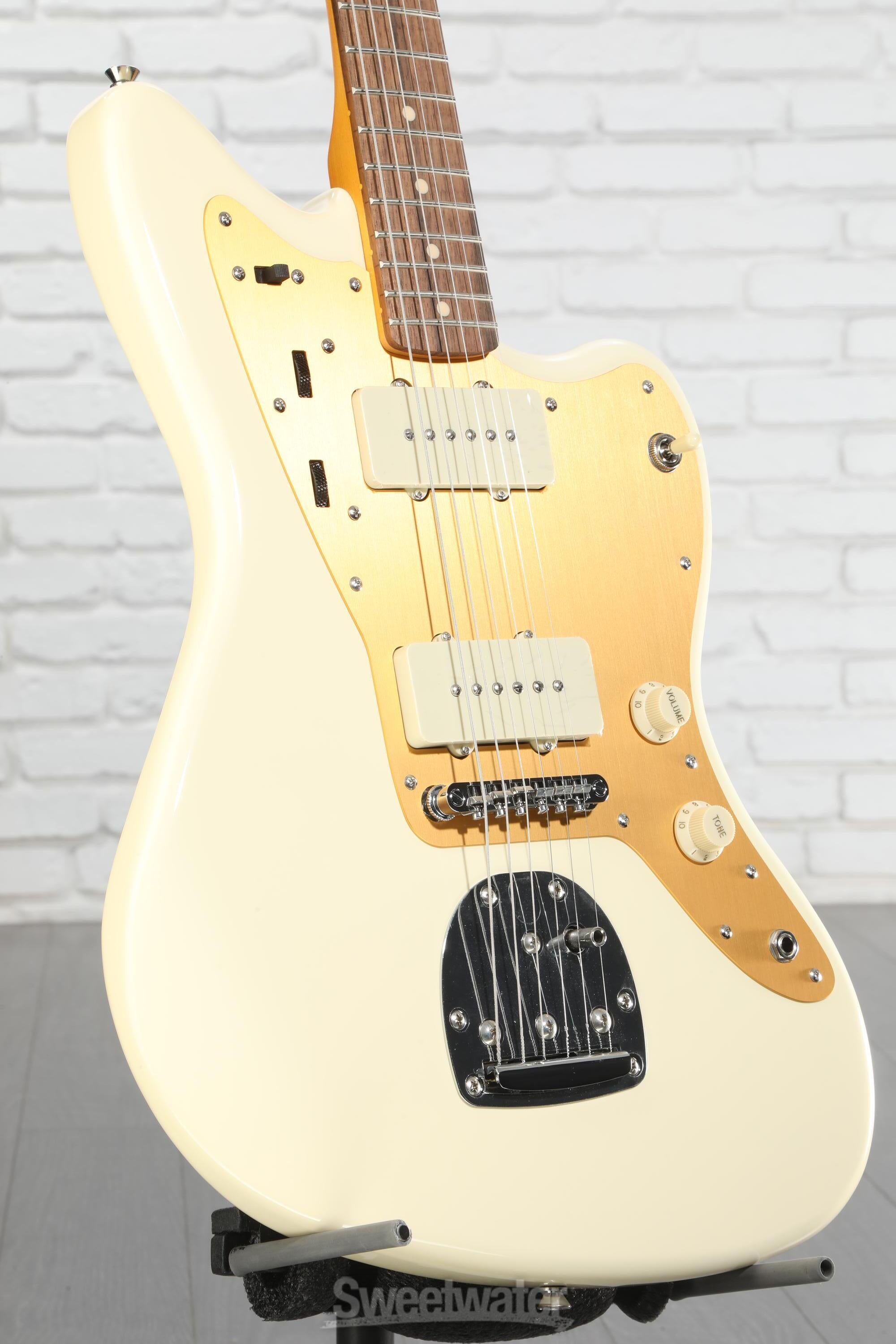 Squier J Mascis Signature Jazzmaster - Vintage White with Indian