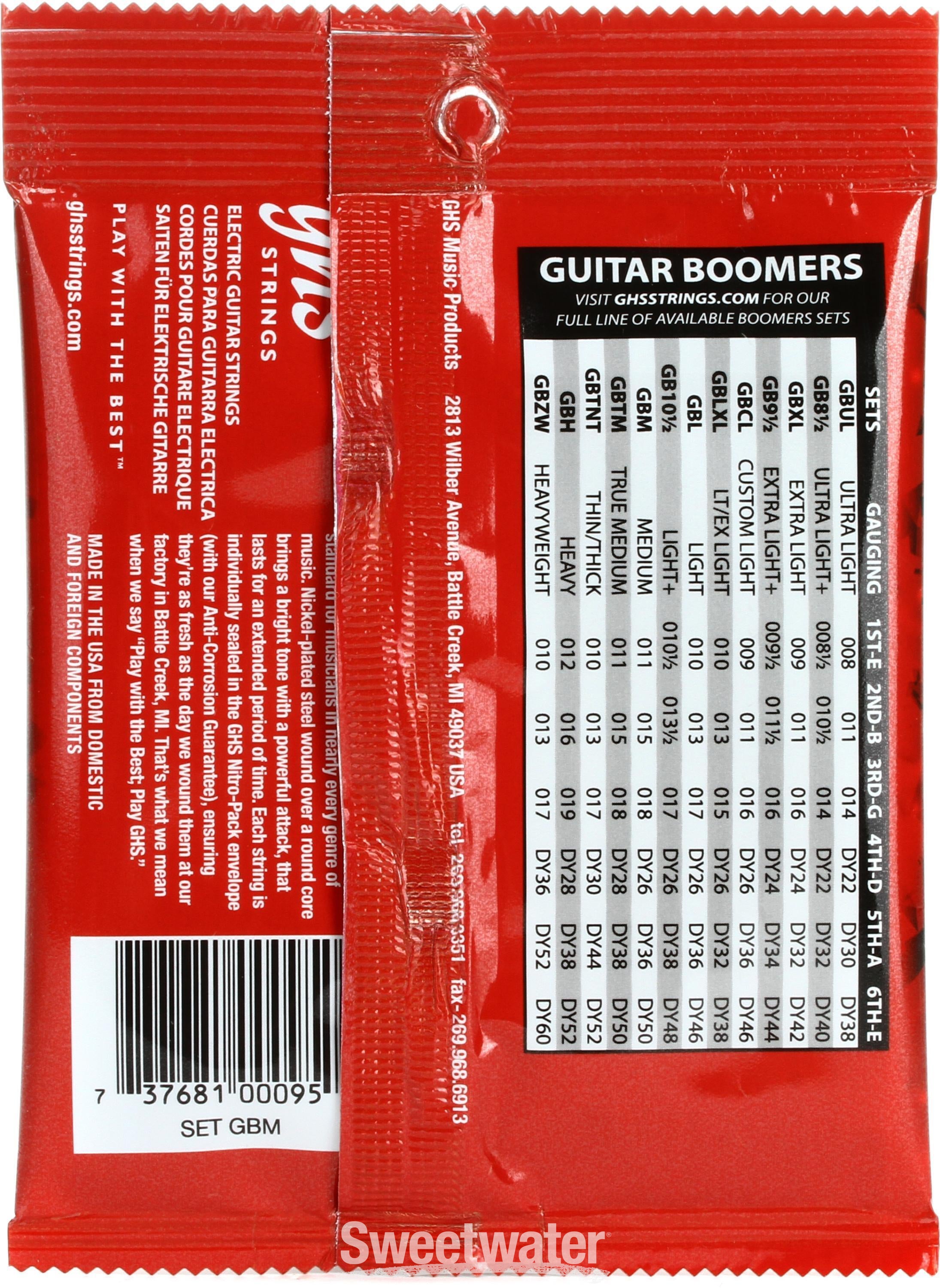 やん GHS GBM Guitar Boomers Electric Guitar Strings - .011-.050