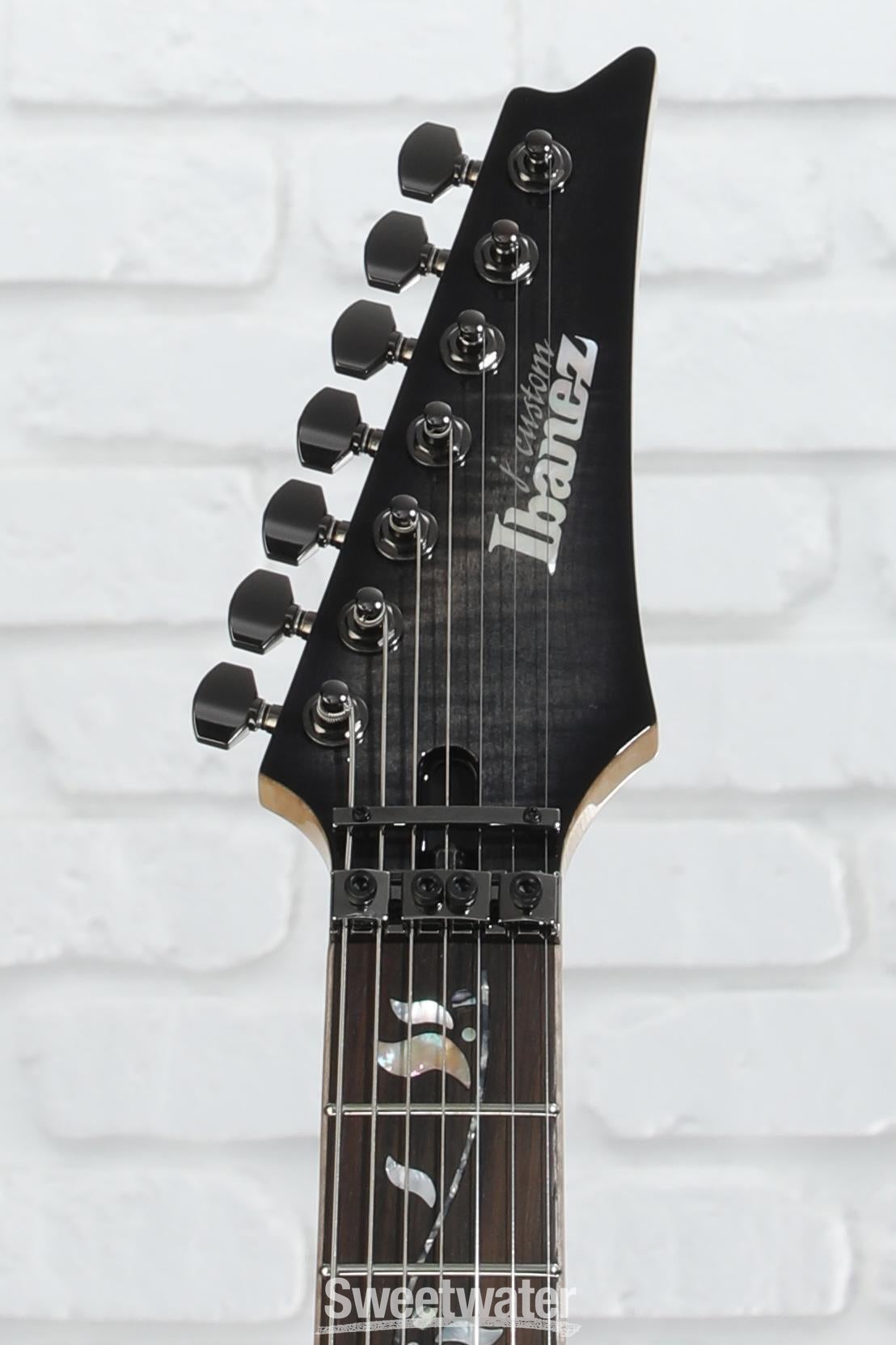 Ibanez J Custom RG8527 7-string Electric Guitar - Black Rutile