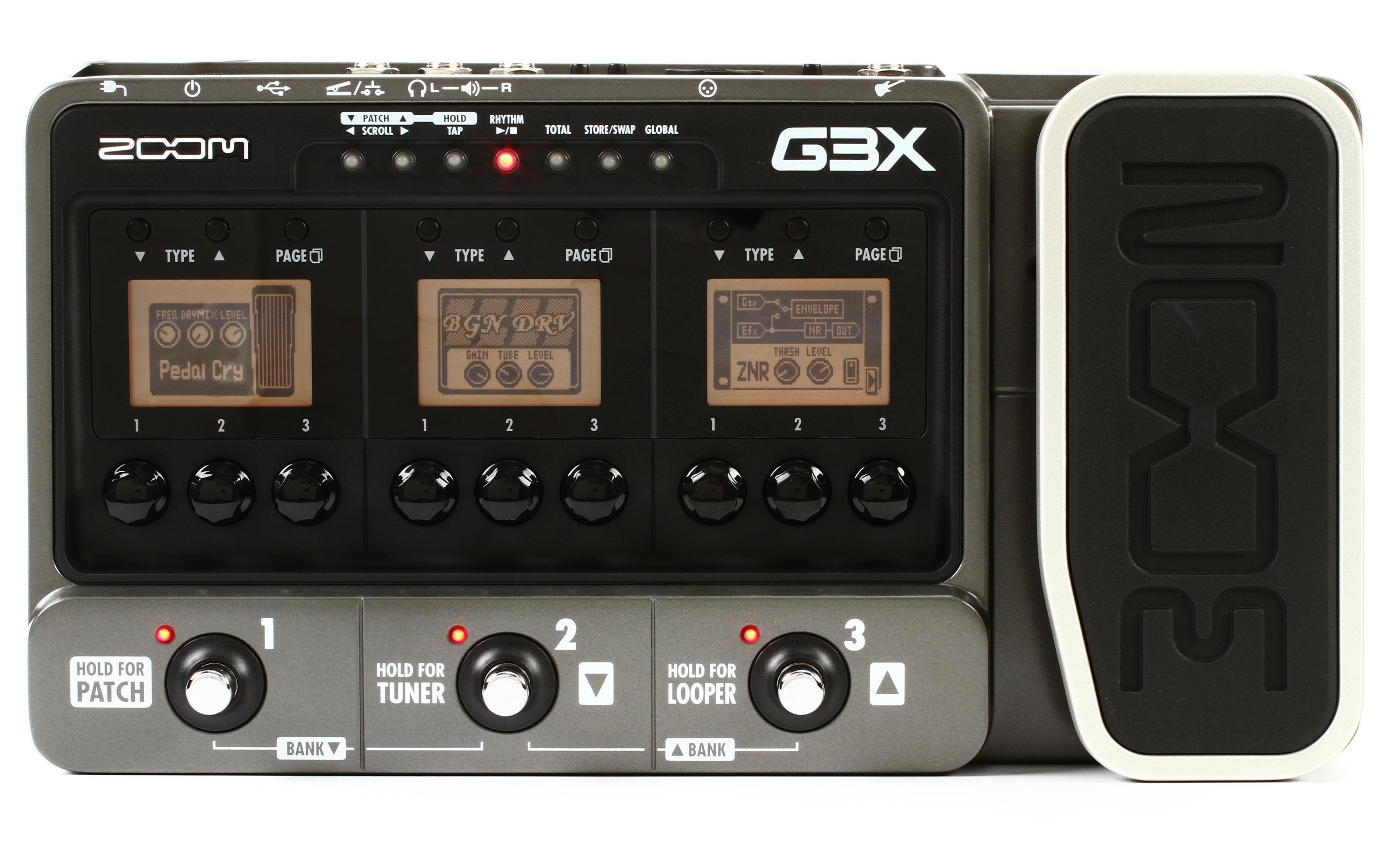 Zoom G3X Multi Effects Pedal with USB and Expression Pedal 