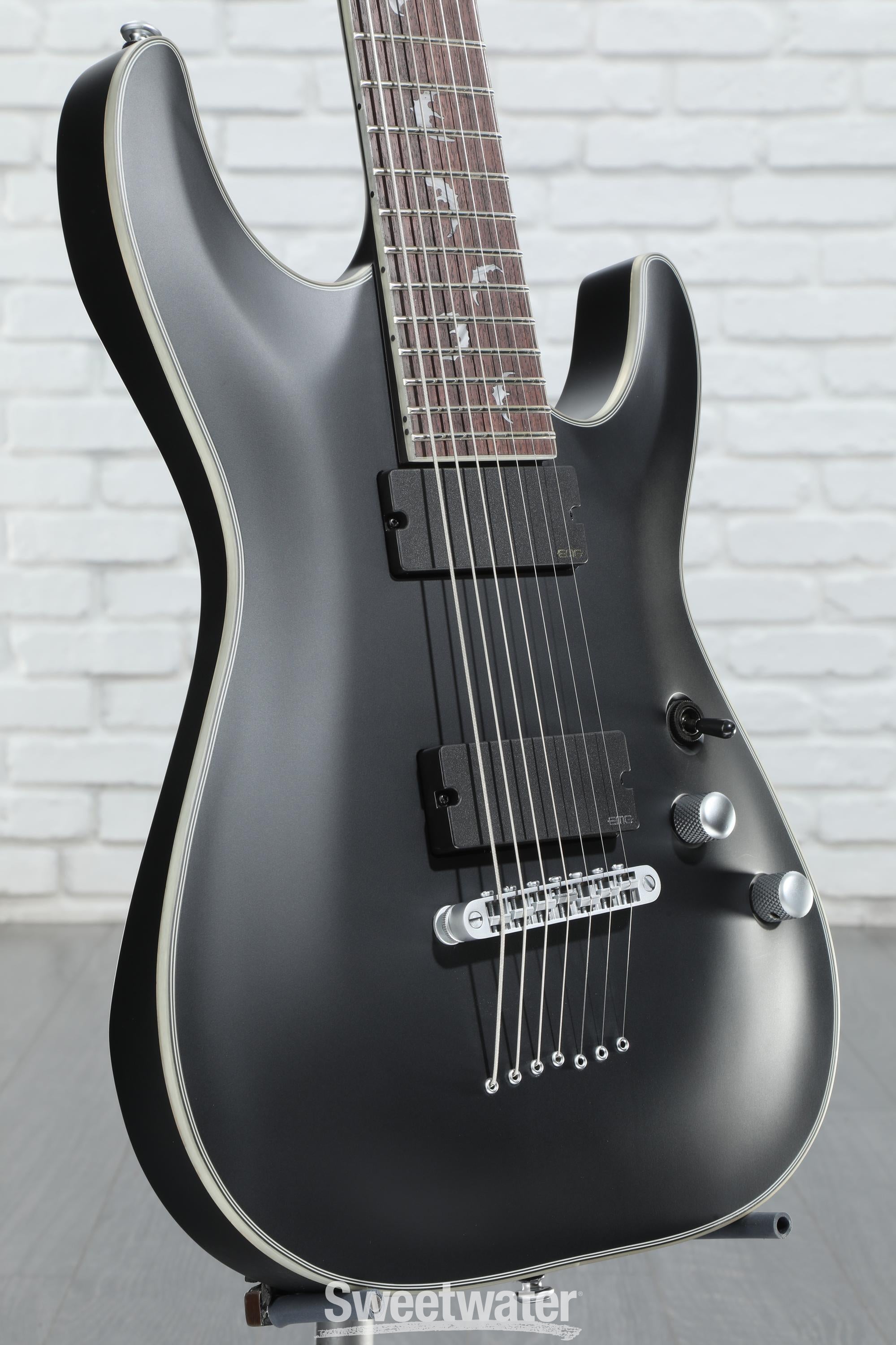【SCHECTER】 Damien 7 Satin Black 7弦エレキギター Schecter Guitar Research Damien-7 7-String Electric Guitar