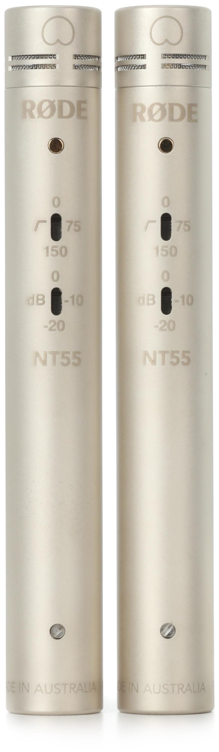 【小結】RODE / NT55 Matched Pair Rode NT55 Small-diaphragm Condenser Microphone - Matched
