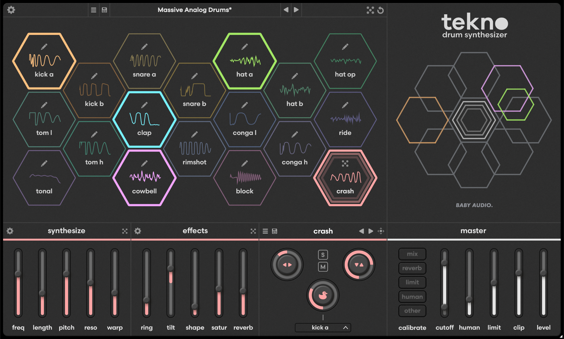 Baby Audio Tekno Drum Synthesizer Plug-in
