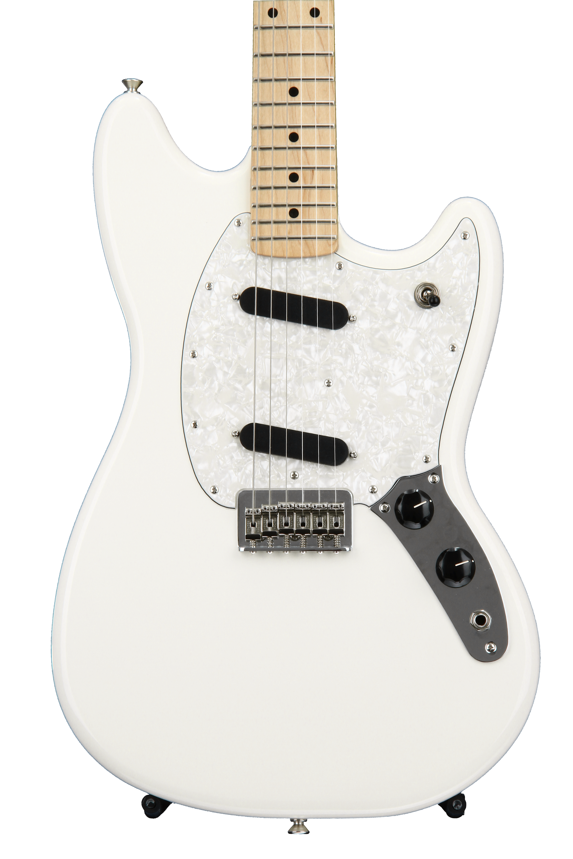 Fender Mustang - Olympic White with Maple Fingerboard