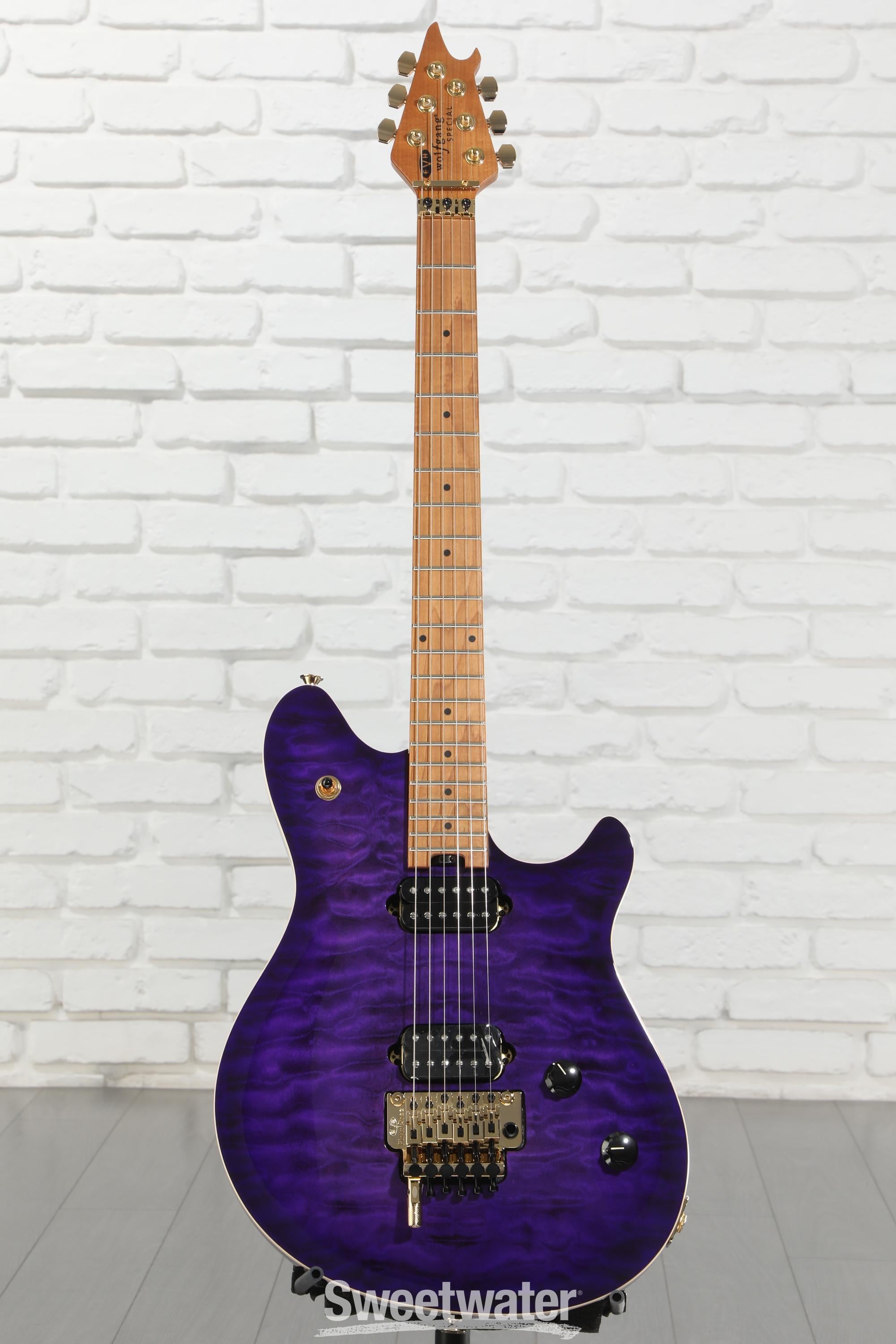 EVH Wolfgang Special QM Electric Guitar - Purple Burst | Sweetwater