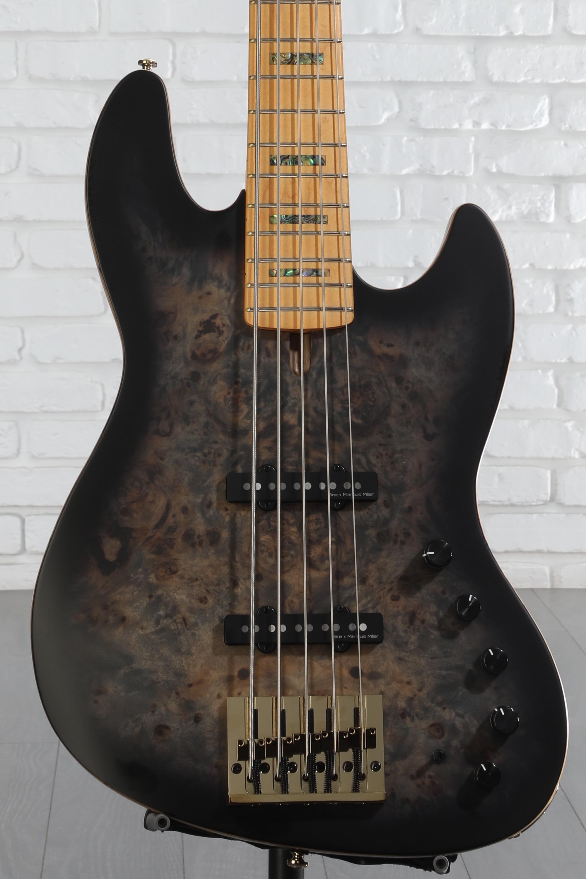 Sire Marcus Miller V10 5-string Bass Guitar - Trans Black