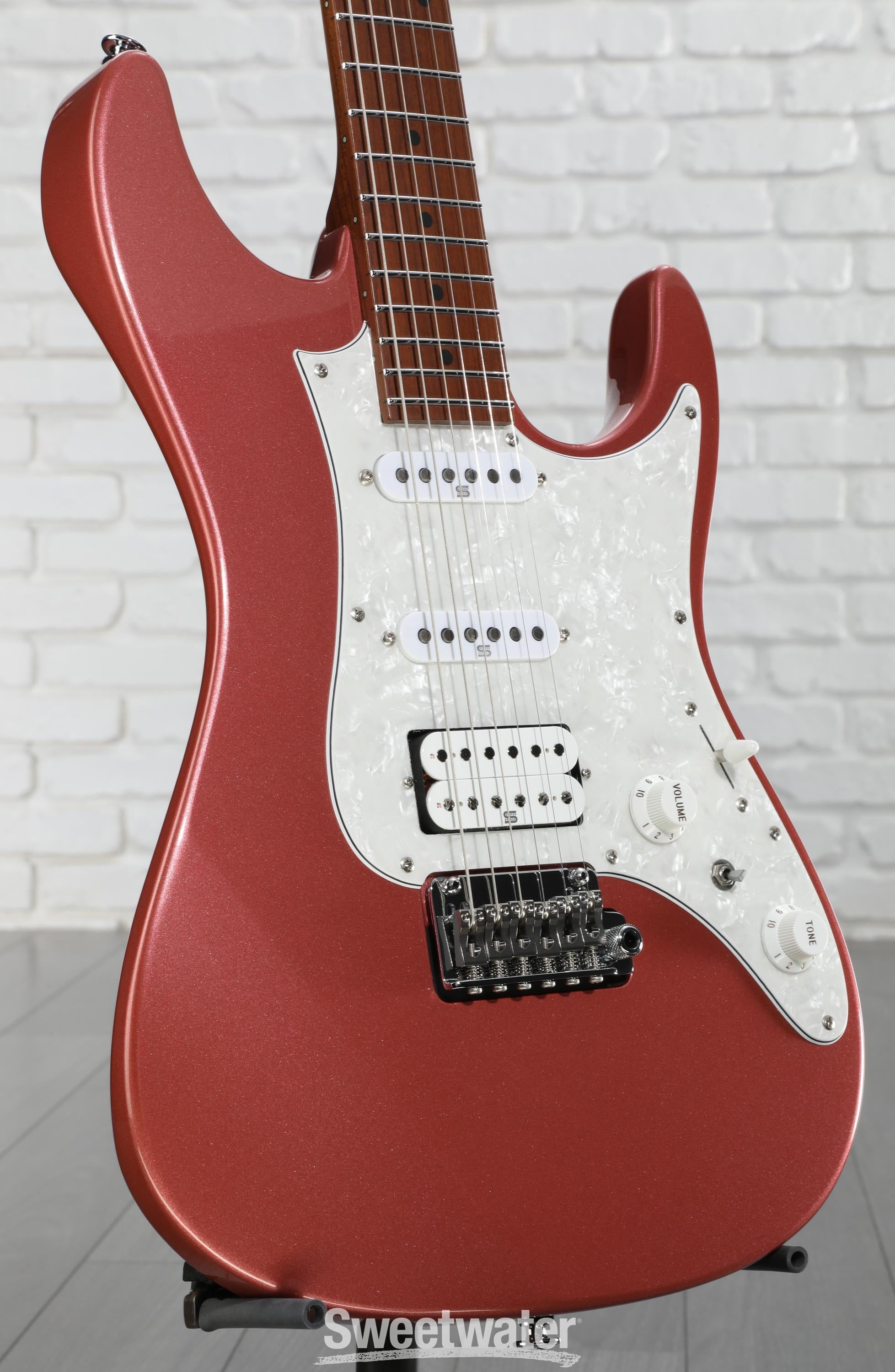 Ibanez Prestige AZ2204 Electric Guitar - Hazy Rose Metallic