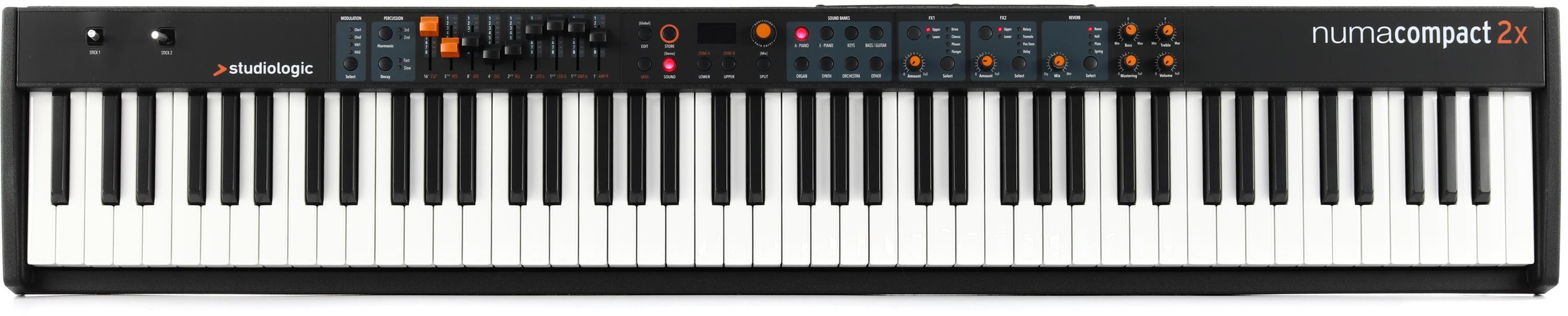 Studiologic Numa Compact 2x 88-key Semi-Weighted Keyboard with Aftertouch